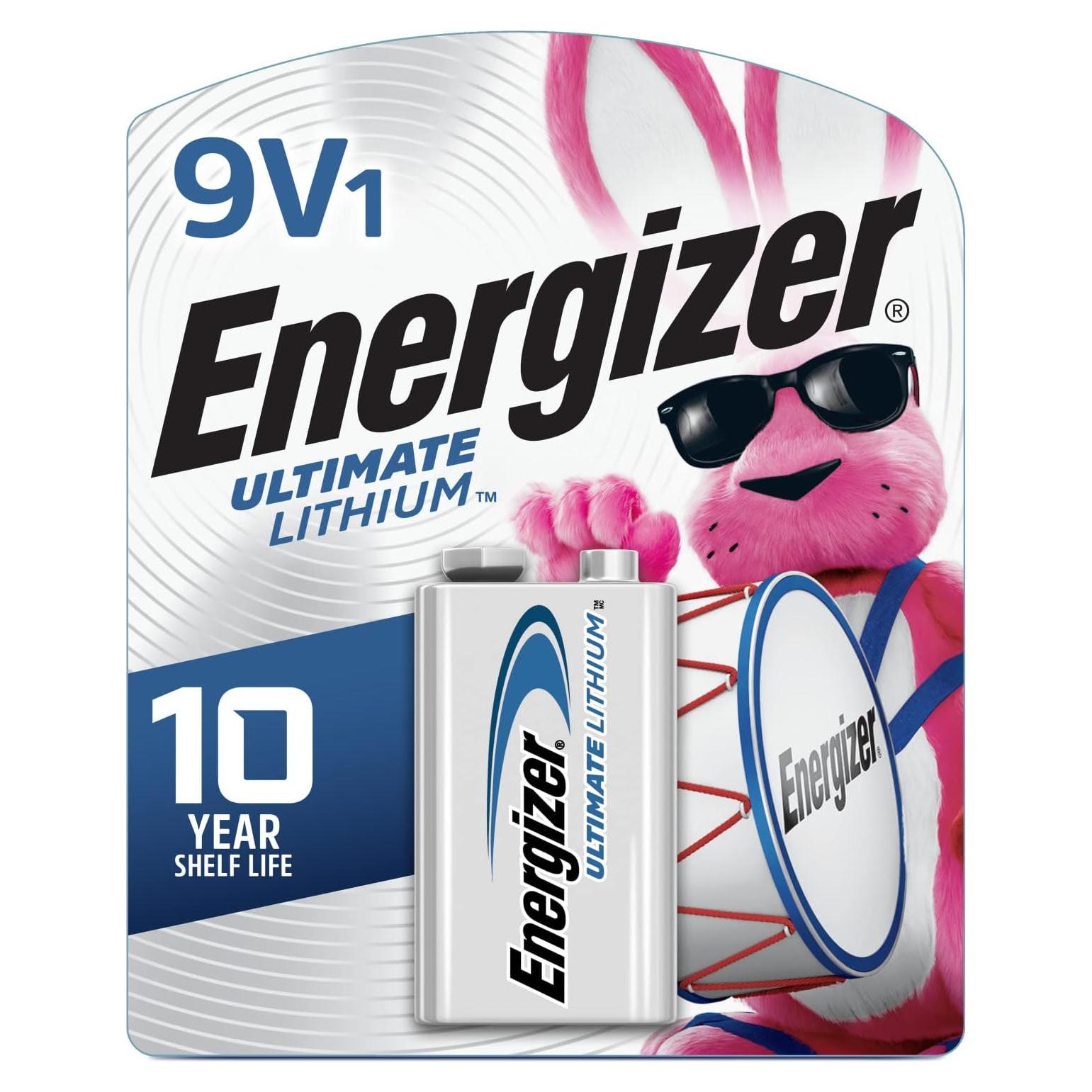 Baterías de Litio 9V Energizer Ultimate - 1 Paquete