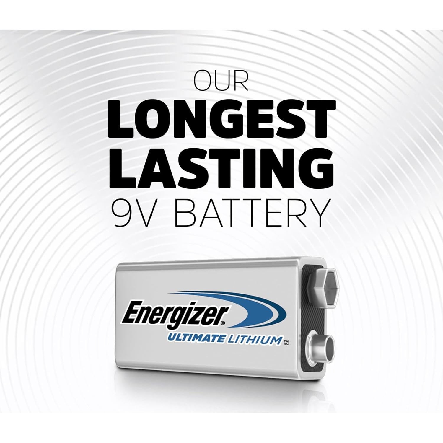 Baterías de Litio 9V Energizer Ultimate - 1 Paquete