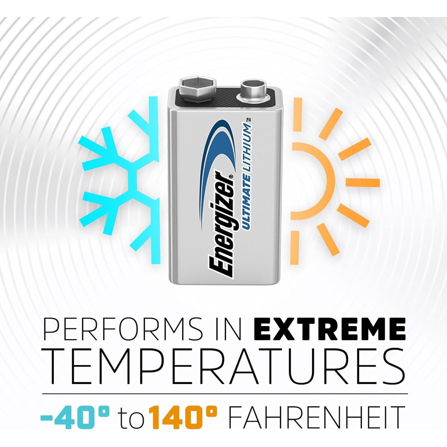 Baterías de Litio 9V Energizer Ultimate - 1 Paquete