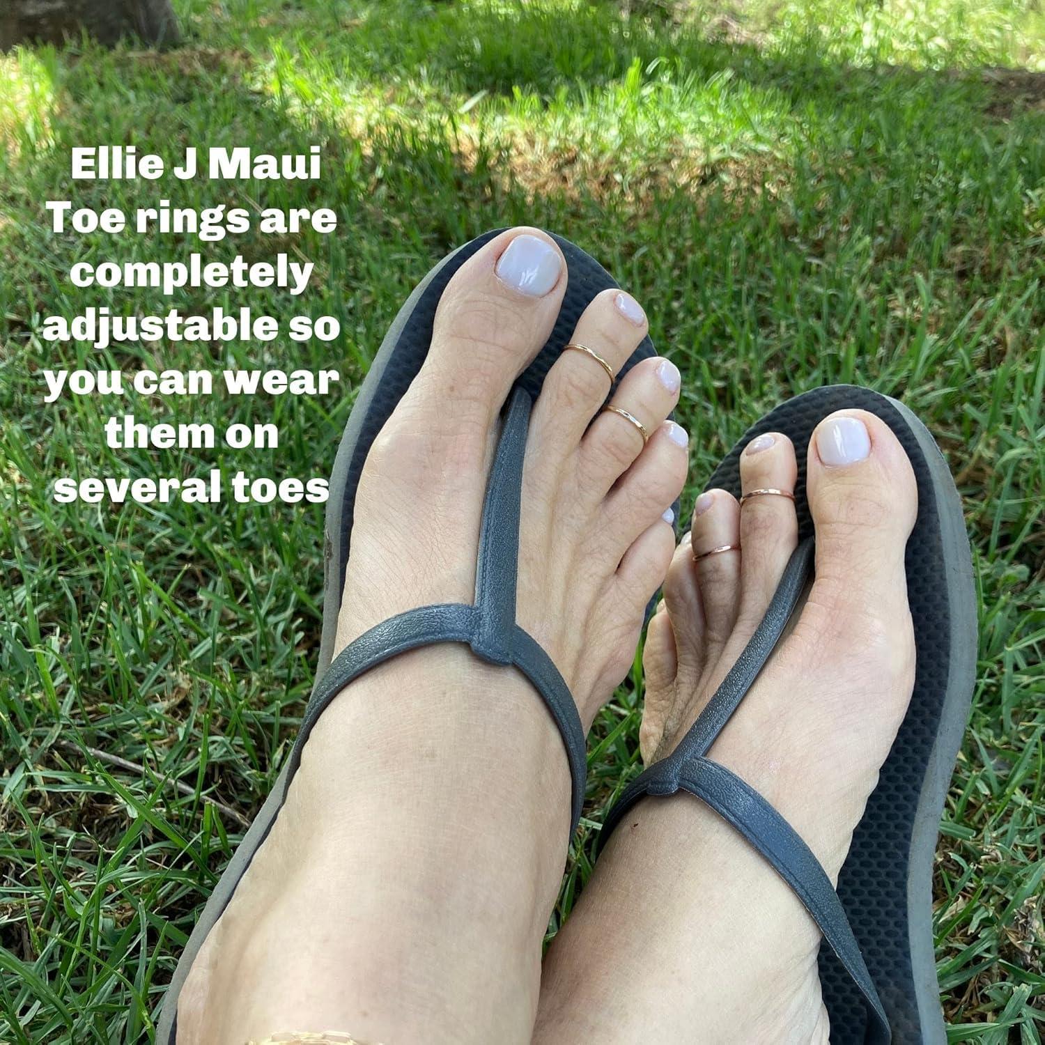 Anillo Abierto Ajustable para Mujeres - Oro Relleno 14k - Set de 2