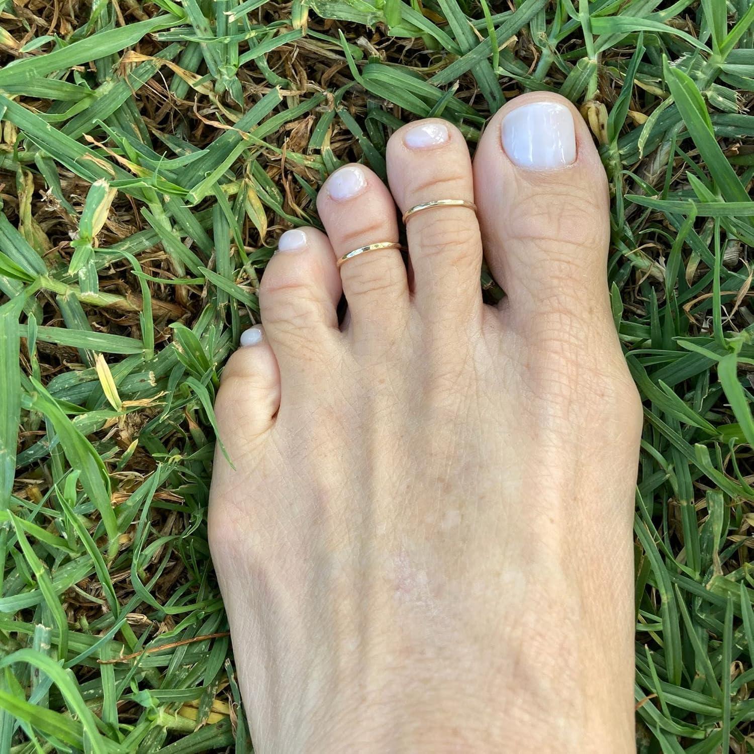 Anillo Abierto Ajustable para Mujeres - Oro Relleno 14k - Set de 2