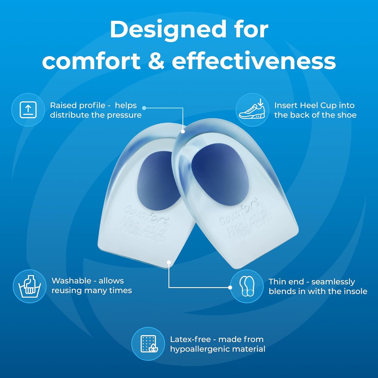 Almohadillas de Gel para Talón Bloomdeals - Alivio Dolor Pies