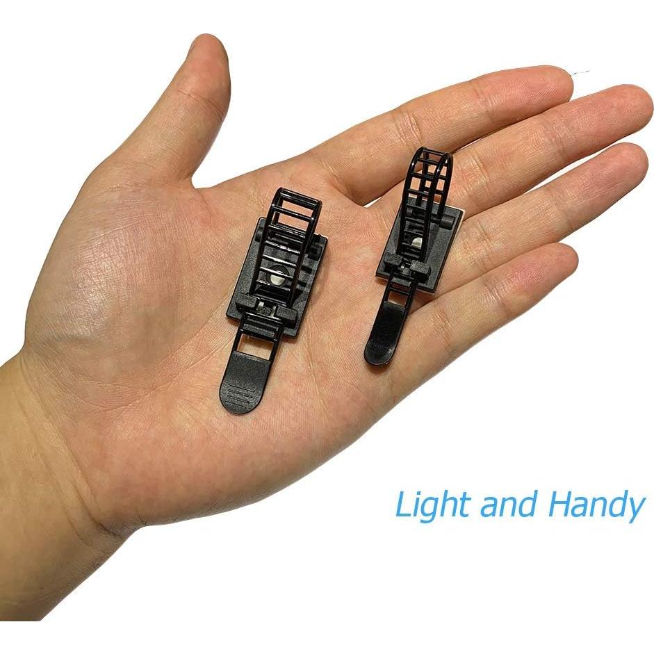 150 Piezas Soportes Adhesivos para Gestión de Cables Makarios