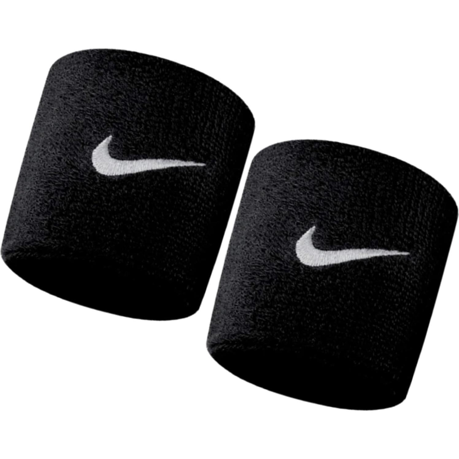Muñequera Nike Swoosh Negra Unica para Uso Atlético