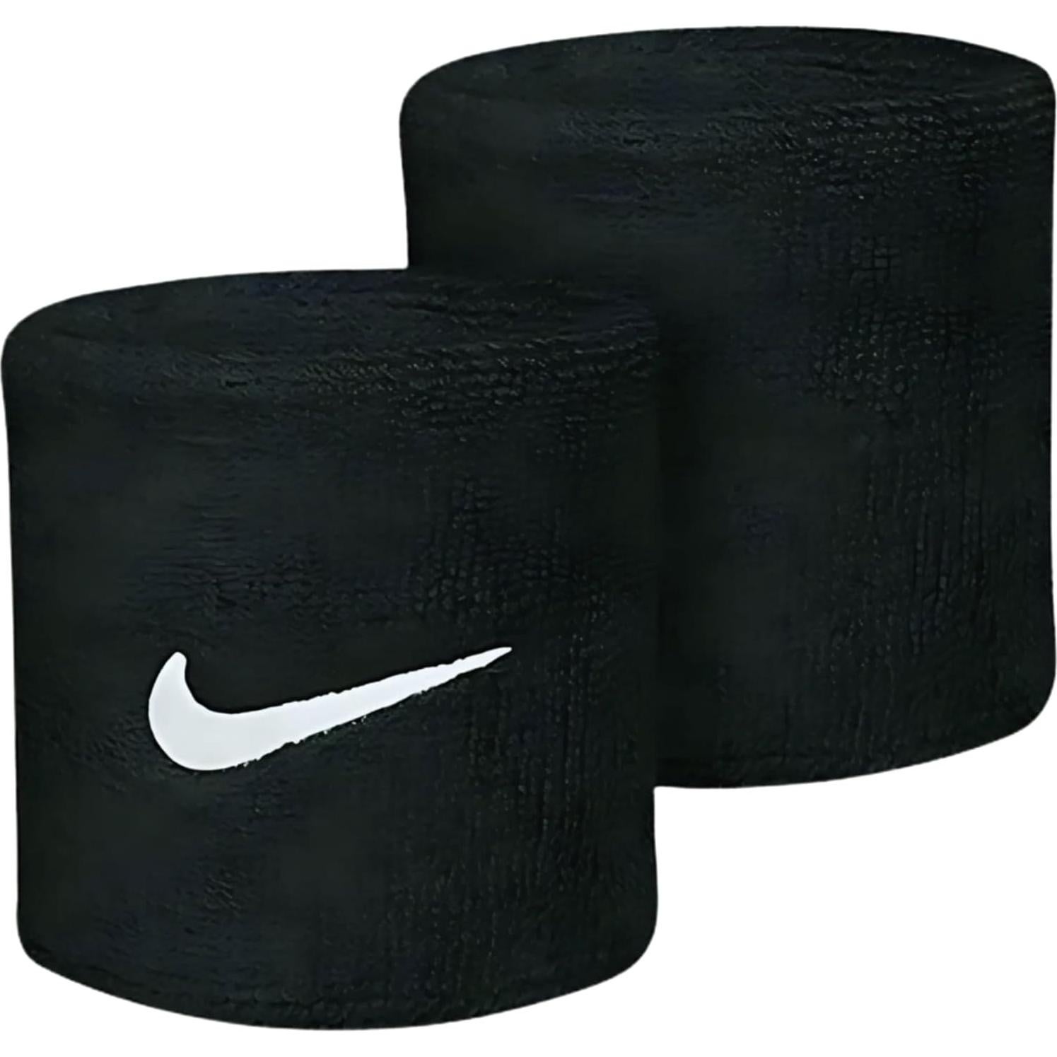 Muñequera Nike Swoosh Negra Unica para Uso Atlético