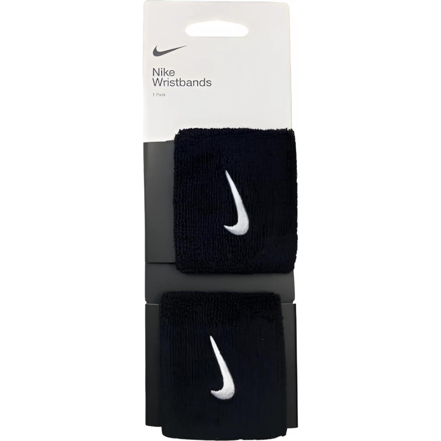 Muñequera Nike Swoosh Negra Unica para Uso Atlético