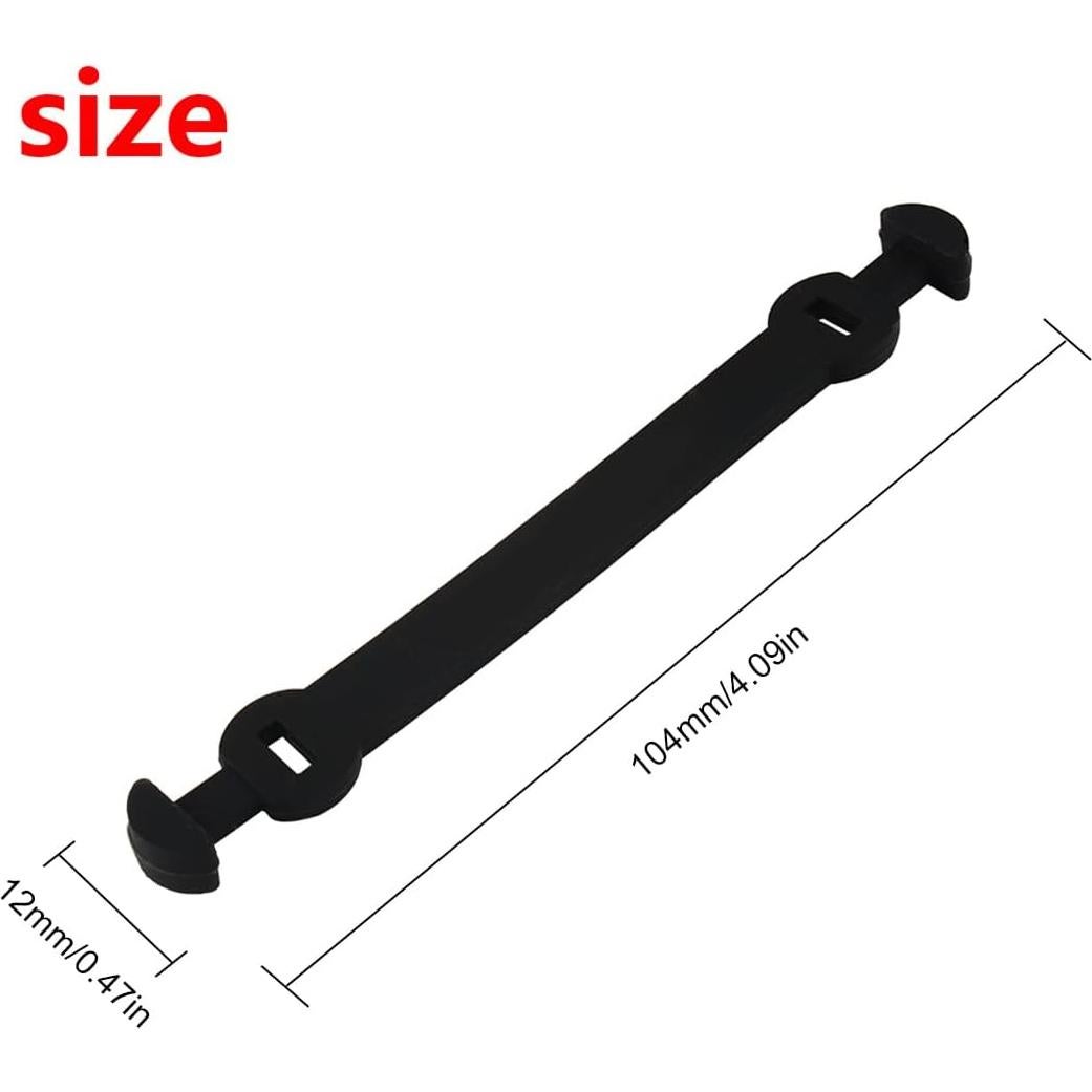 Amortiguador de Vibración de Silicona Andux Hebilla Larga 6 Piezas