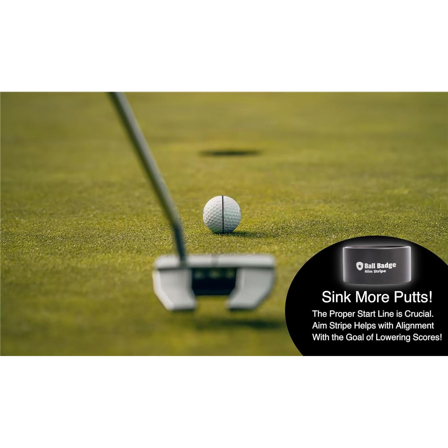 Kit Marcador de Pelota de Golf HODL 21 Aim Stripe 360°