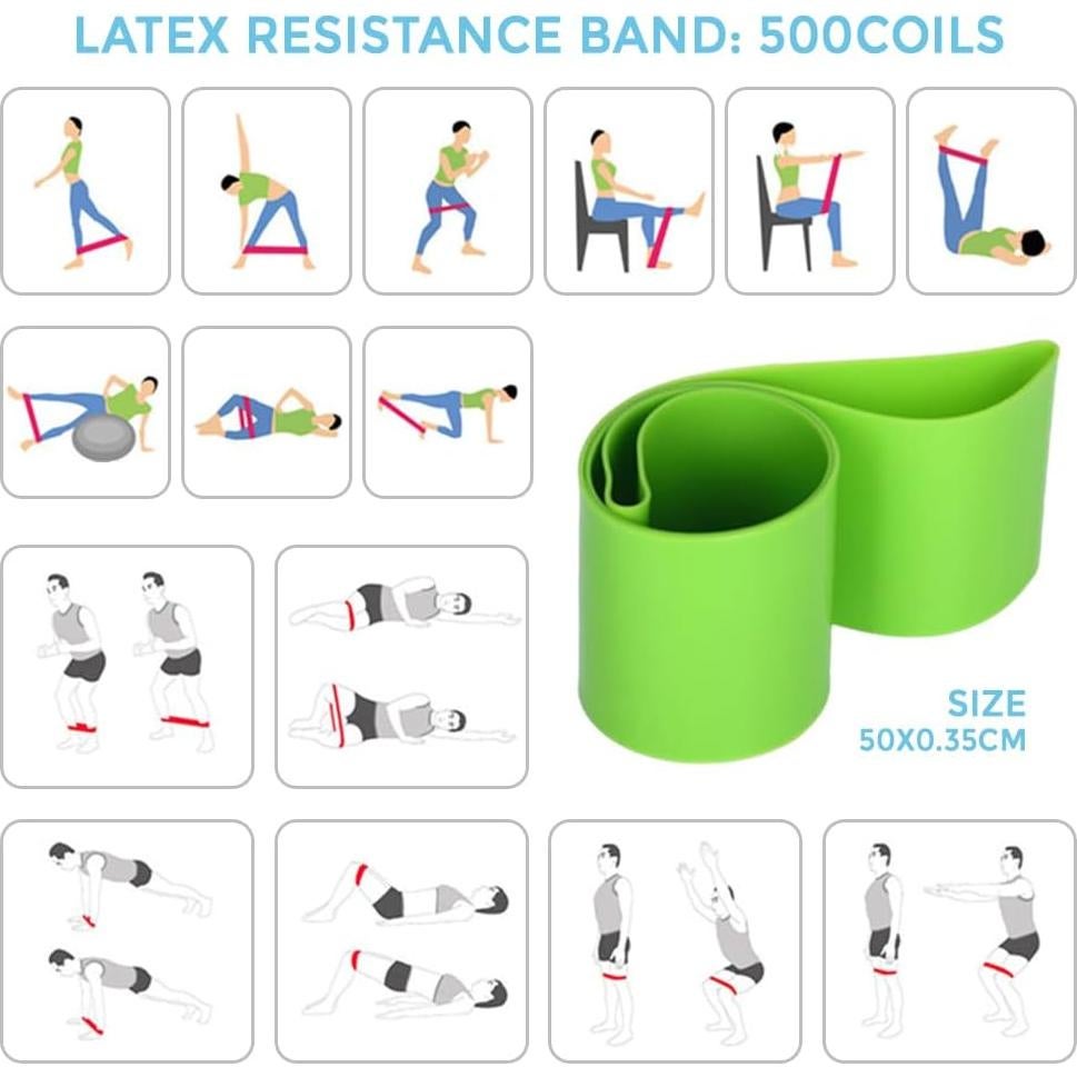 Conjunto de Yoga y Pilates Karlak - Bandas de Resistencia y Pelota