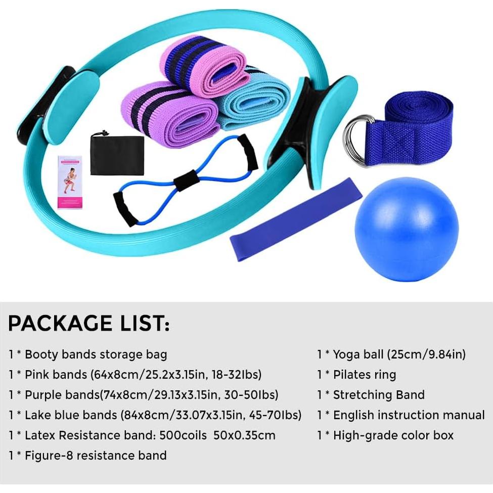 Conjunto de Yoga y Pilates Karlak - Bandas de Resistencia y Pelota