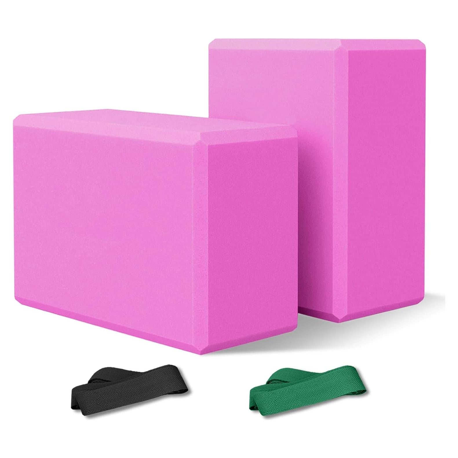 2 Bloques de Yoga H.J. Immbir EVA Antideslizantes 22.86x15.24x10.16 cm