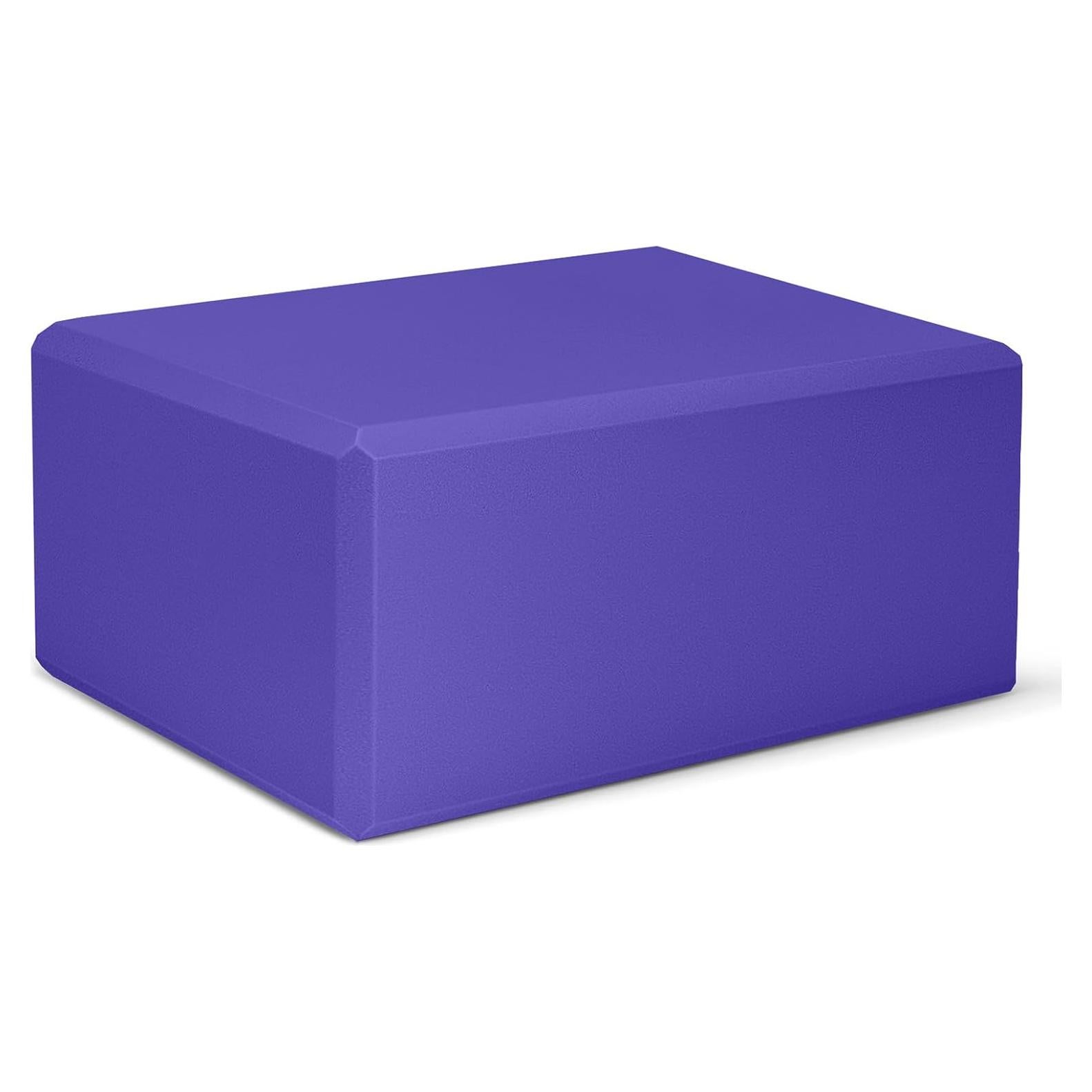 Bloque de Yoga H.J. Immbir Violeta 22.86x15.24x10.16 cm Antideslizante