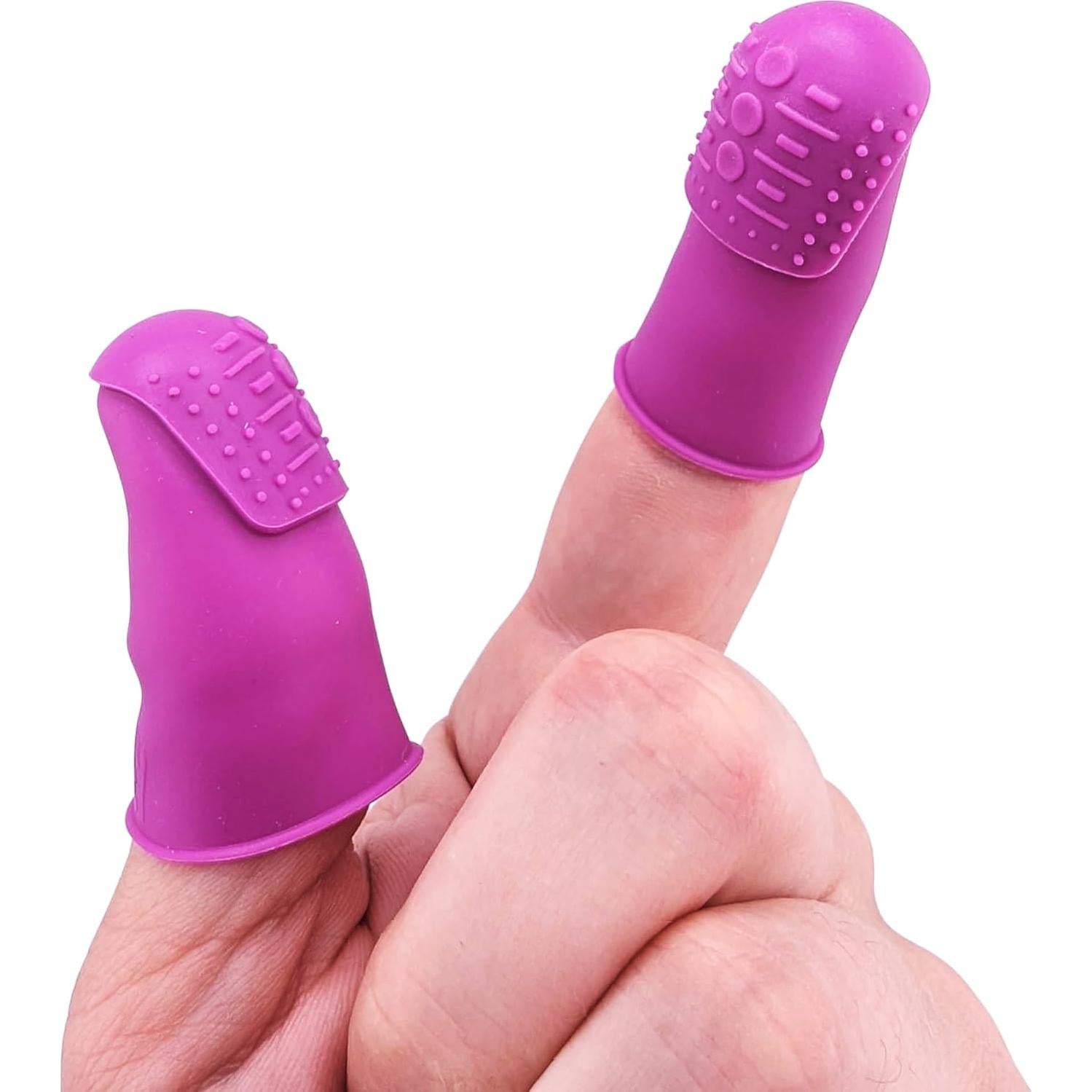 Kit de Costura Silicone Alley - Dedales THIK-Grip Pequeño y Mediano