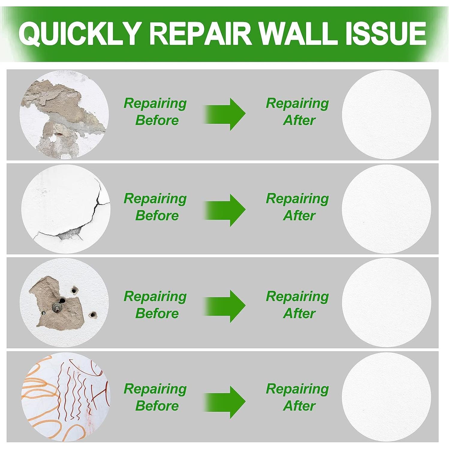 Kit de Reparación de Paredes FixBuild 100g - Parche y Masilla