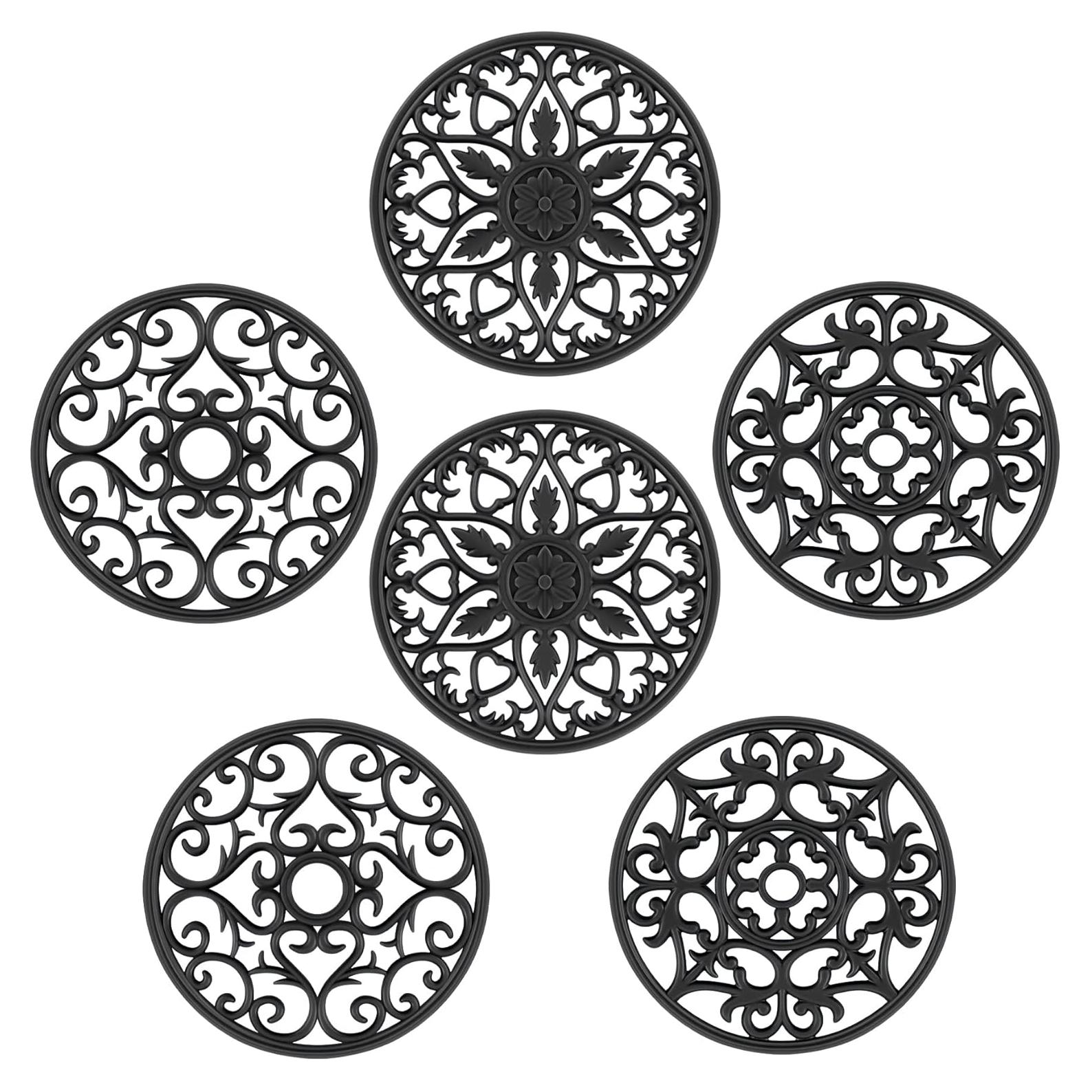 SMARTAKE 6 Tapetes de Silicona Antideslizantes para Cocina