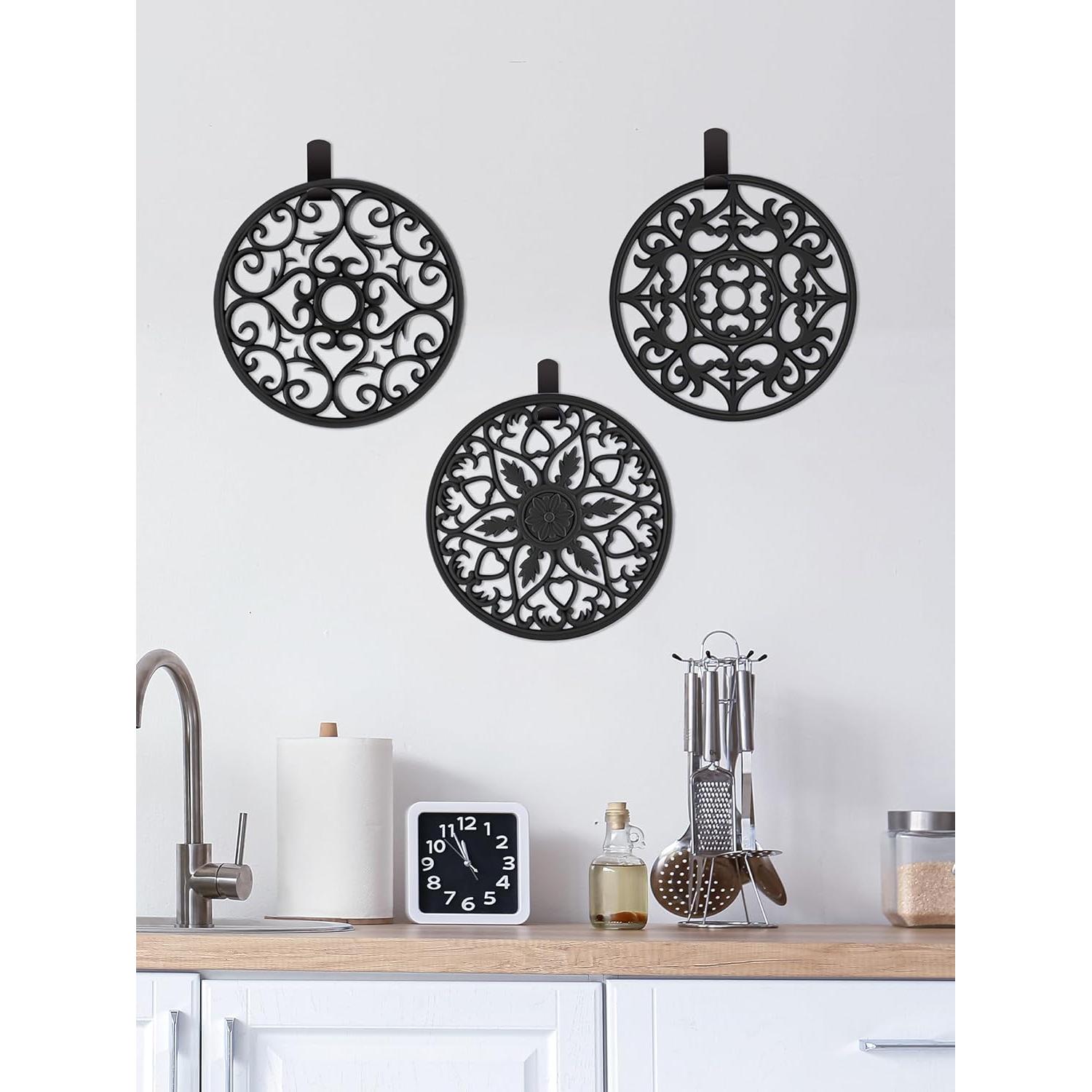 SMARTAKE 6 Tapetes de Silicona Antideslizantes para Cocina