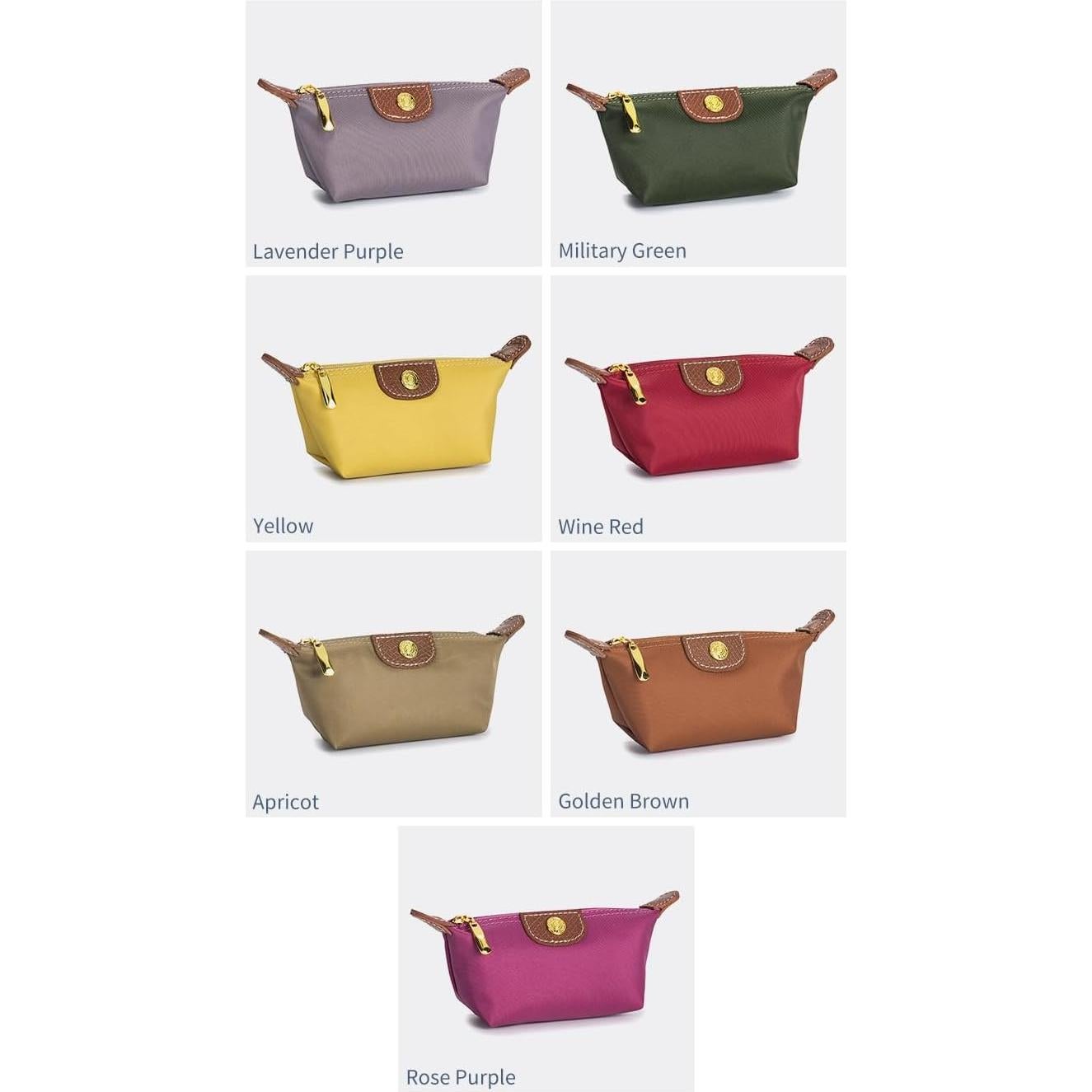 Monedero Mini Nylon Zitokin para Mujeres Vintage Albaricoque