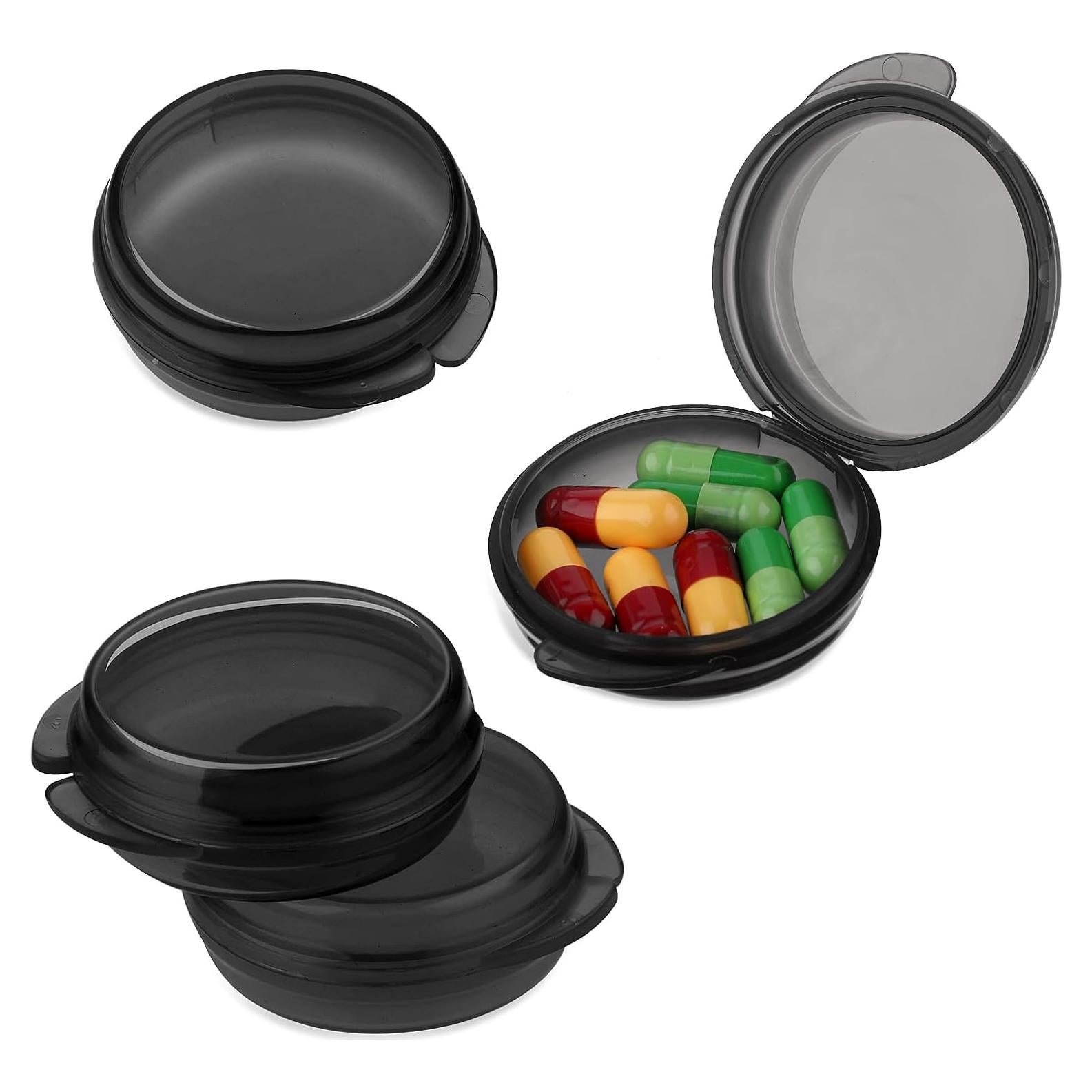 4 Organizadores de Pastillas Portátiles WLLHYF - Negro