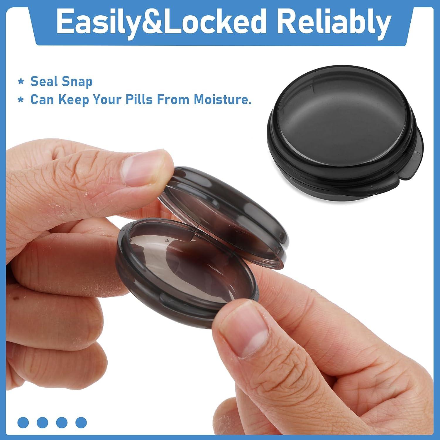 4 Organizadores de Pastillas Portátiles WLLHYF - Negro