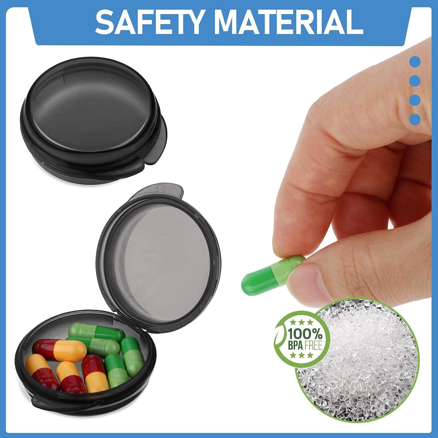 4 Organizadores de Pastillas Portátiles WLLHYF - Negro