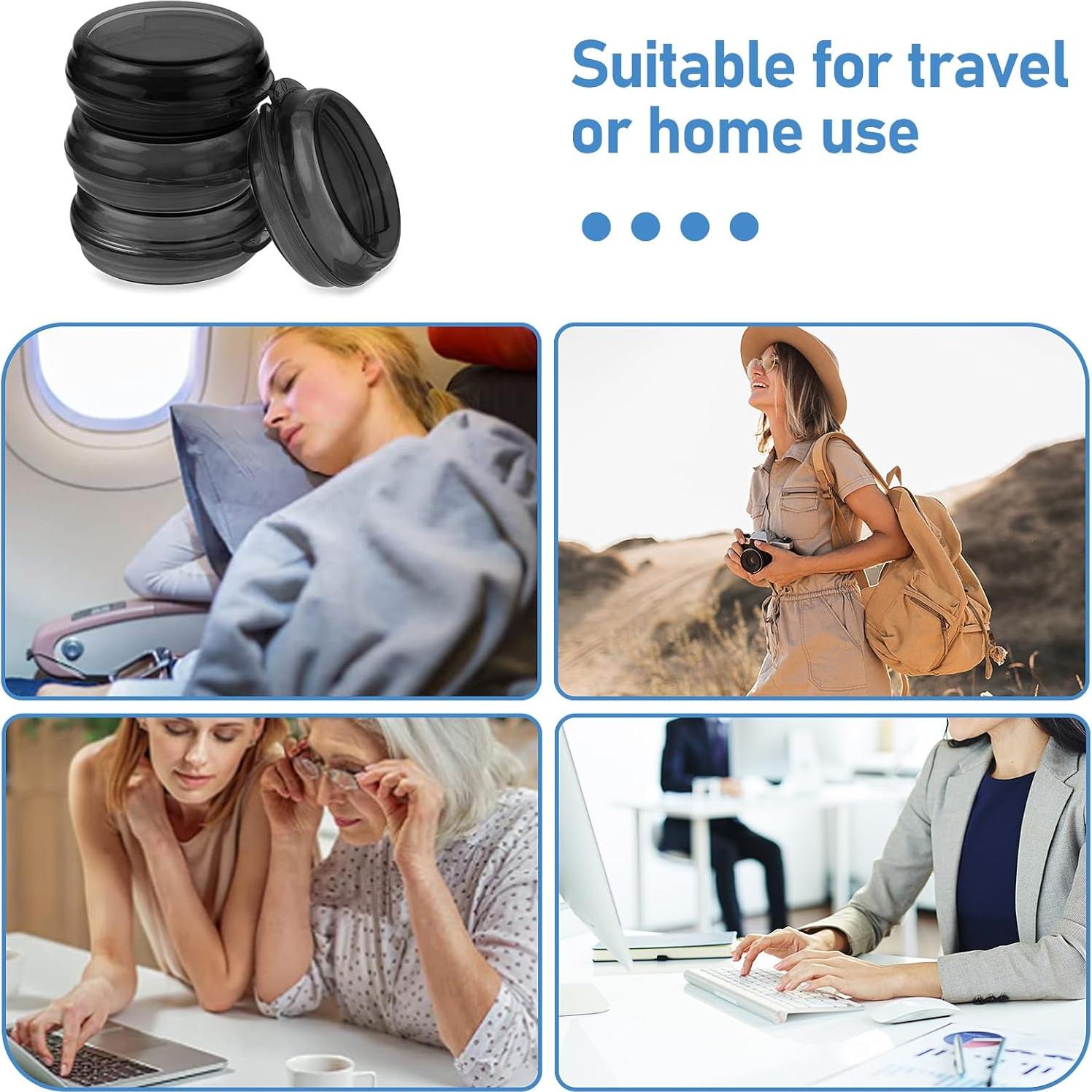 4 Organizadores de Pastillas Portátiles WLLHYF - Negro