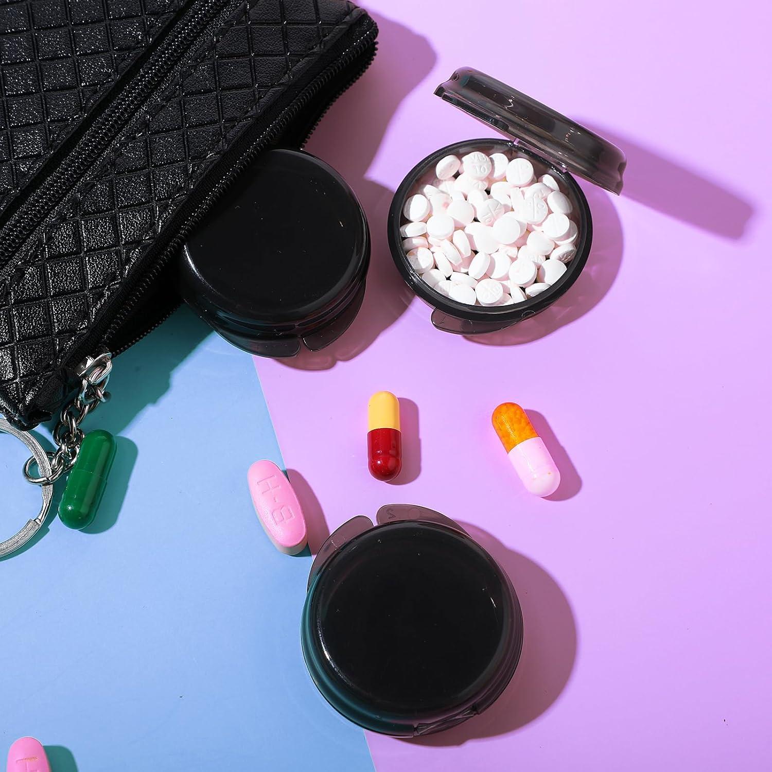 4 Organizadores de Pastillas Portátiles WLLHYF - Negro