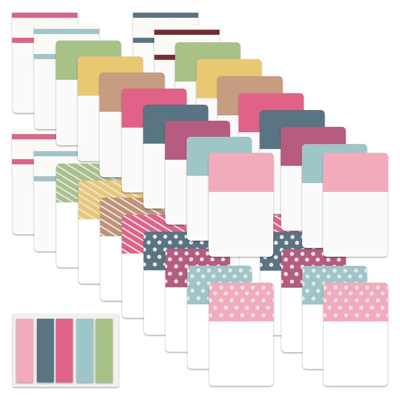 Etiquetas Adhesivas Reescribibles ELII 900 Piezas 20 Colores