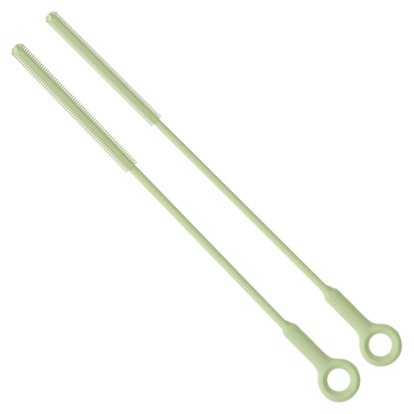 Cepillo Limpiador de Pajitas Raymeefa Silicona Verde 25.4 cm