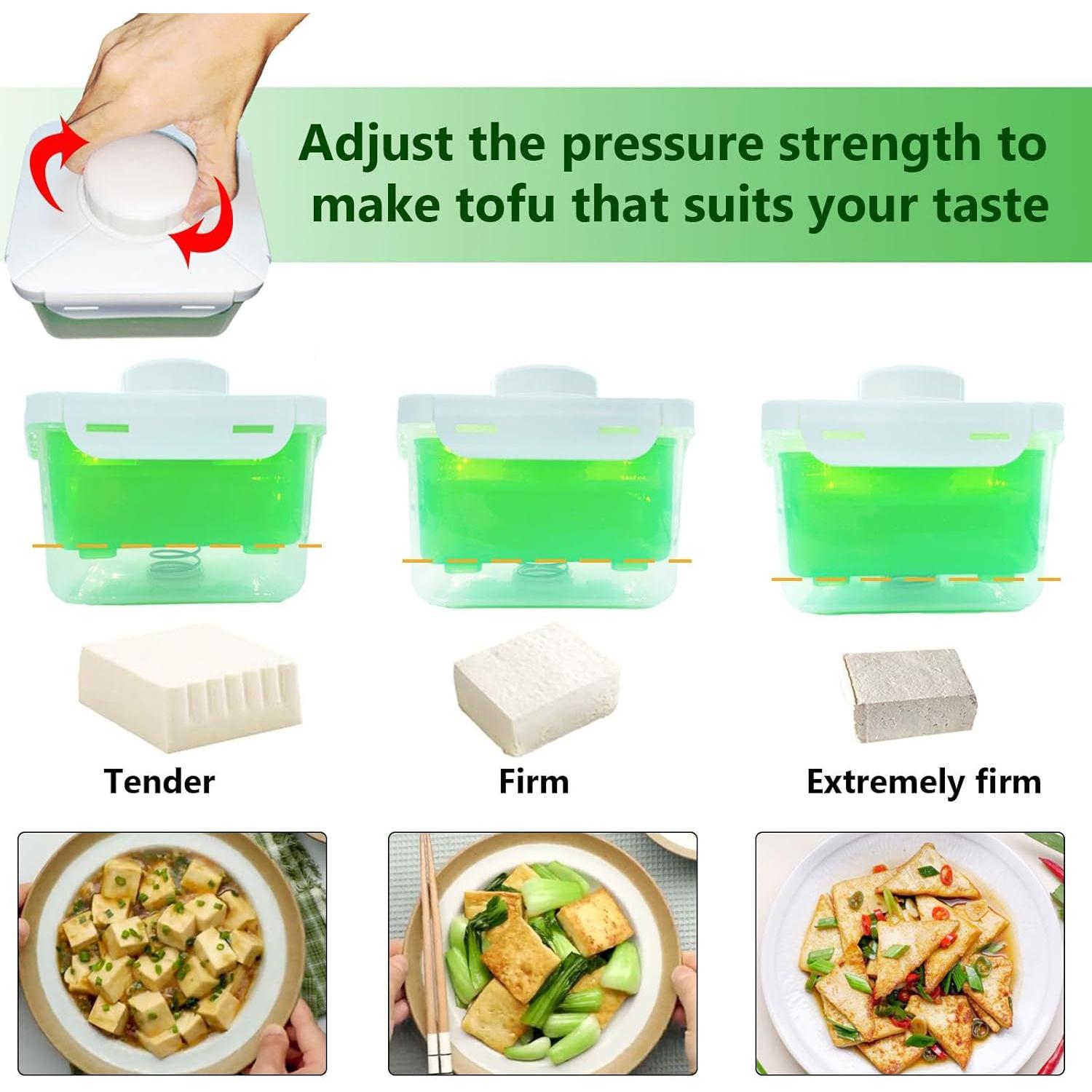 Prensa de Tofu Glowgath Ajustable Libre de BPA 448g