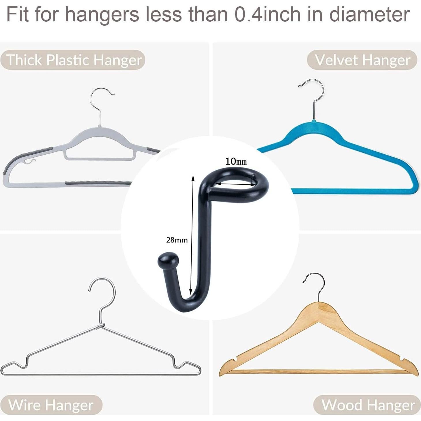 Ganchos Conectores para Perchas KOOBAY 36PCS Alta Resistencia