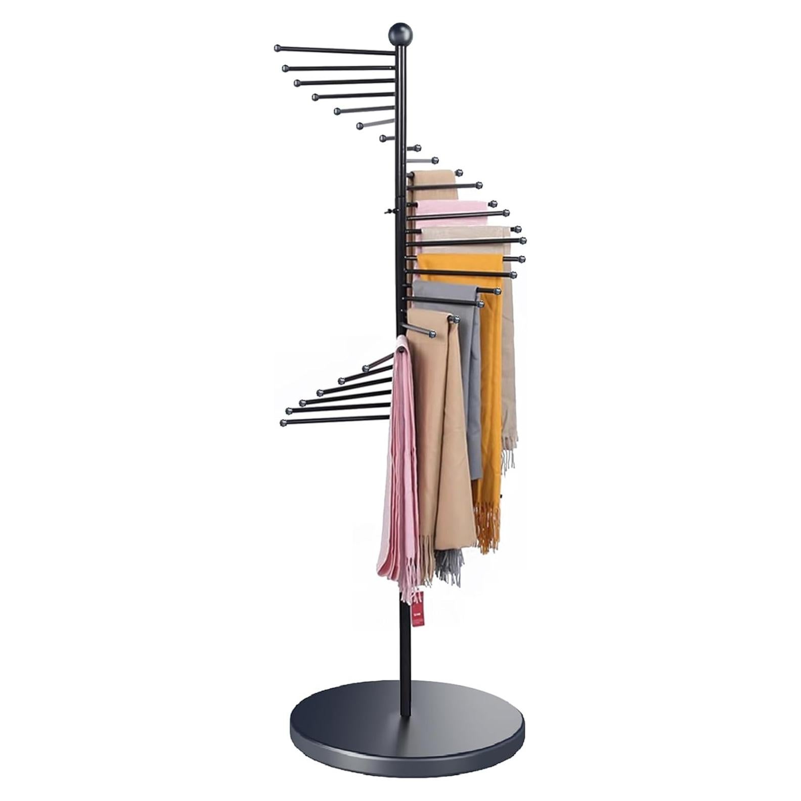 Soporte de Exhibición de Bufandas XIMSPHY 42x170cm Negro