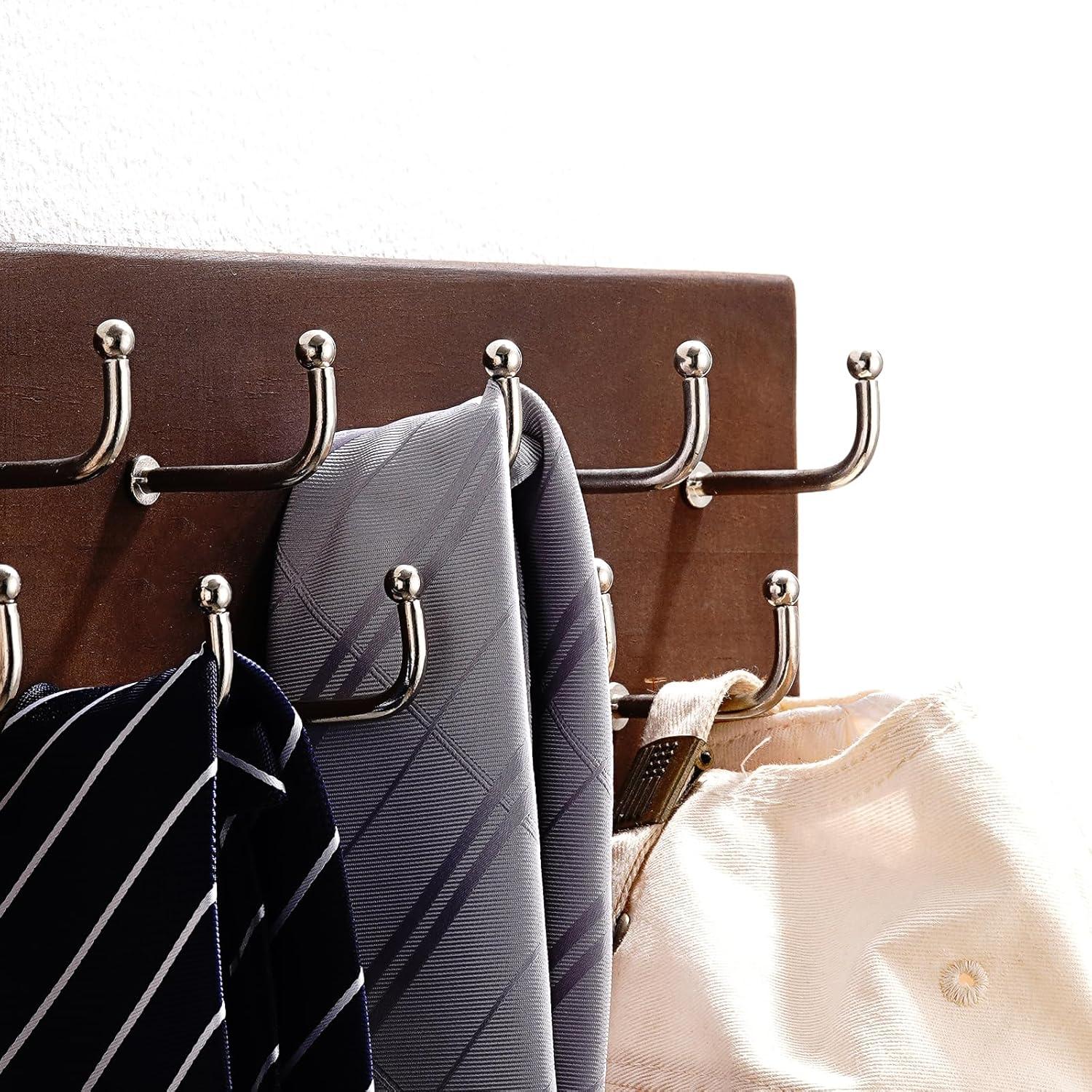 Organizador de Cinturones Treehouse London, Madera Nuez, 28 Cinturones