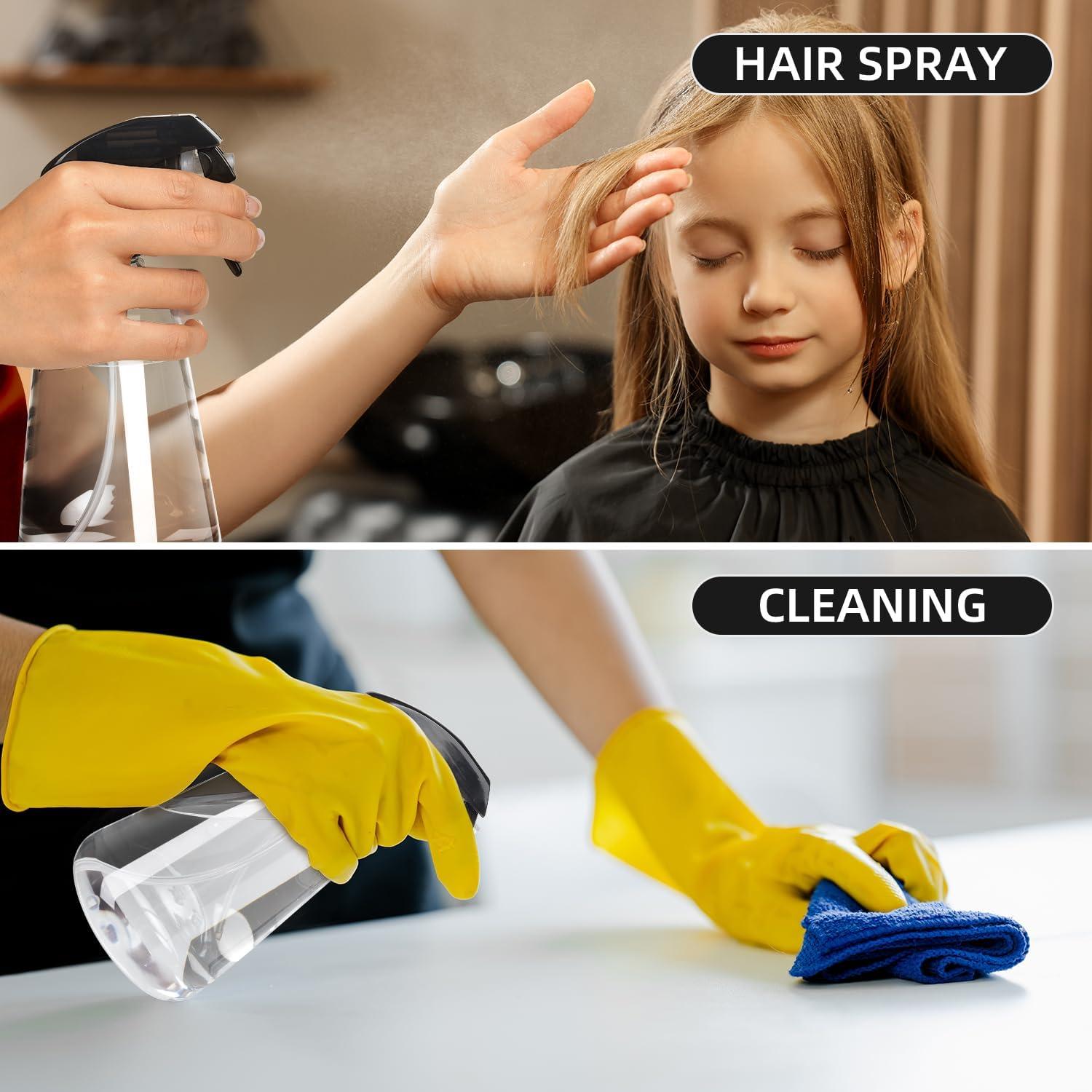 Botella de Spray Bealee 2 Pack 500ml Transparente a Prueba de Fugas