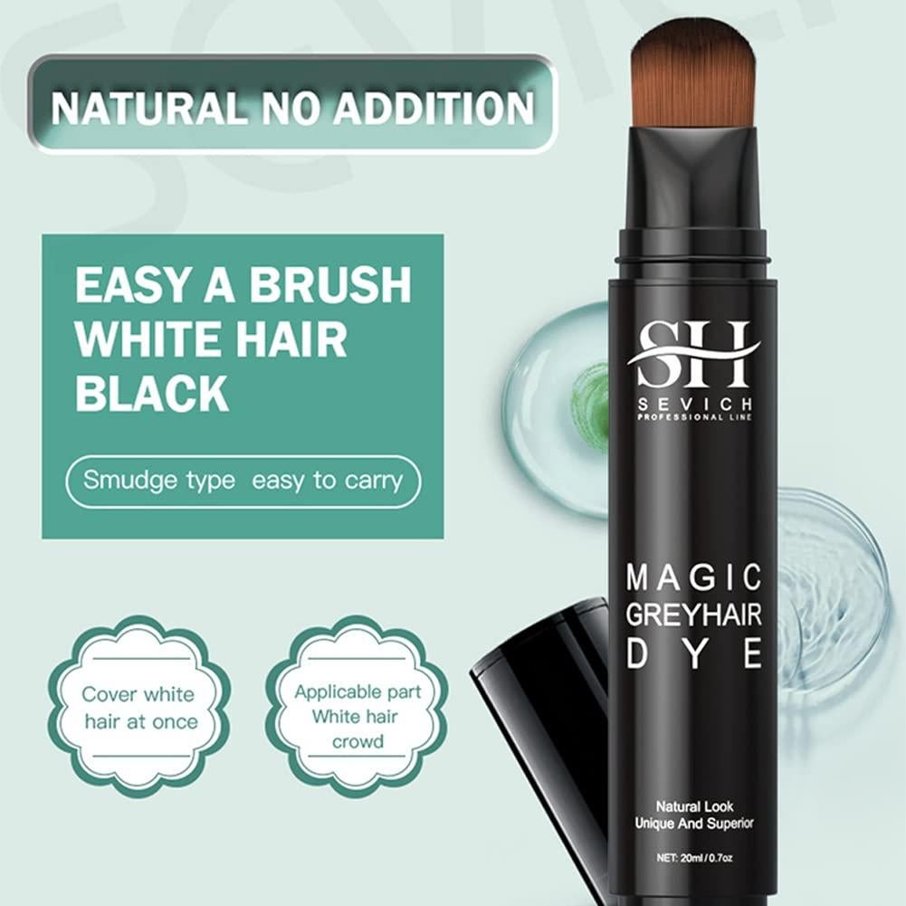 Tinte Temporal para Cabello Gris SEVICH 20ml Negro