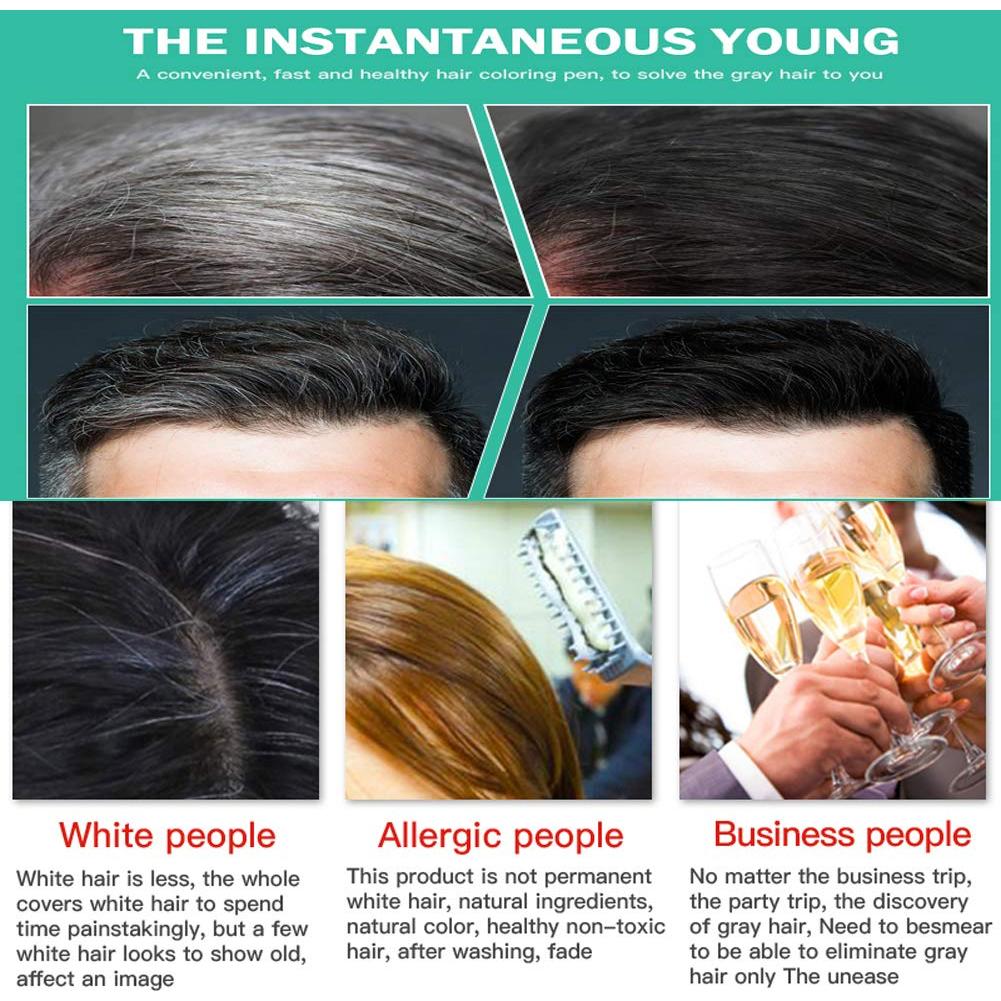 Tinte Temporal para Cabello Gris SEVICH 20ml Negro