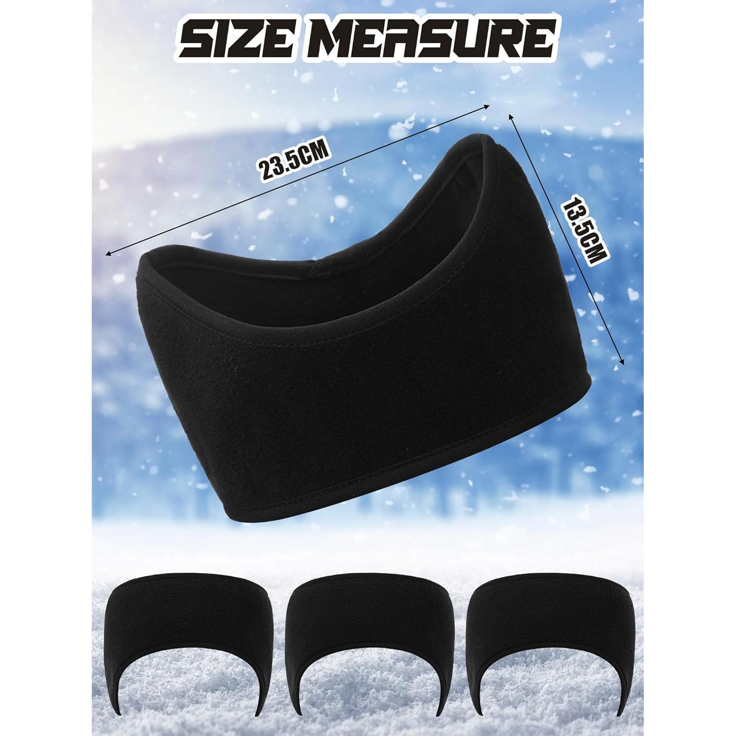 Diademas de Forro Polar BBTO 3 Pcs para Invierno