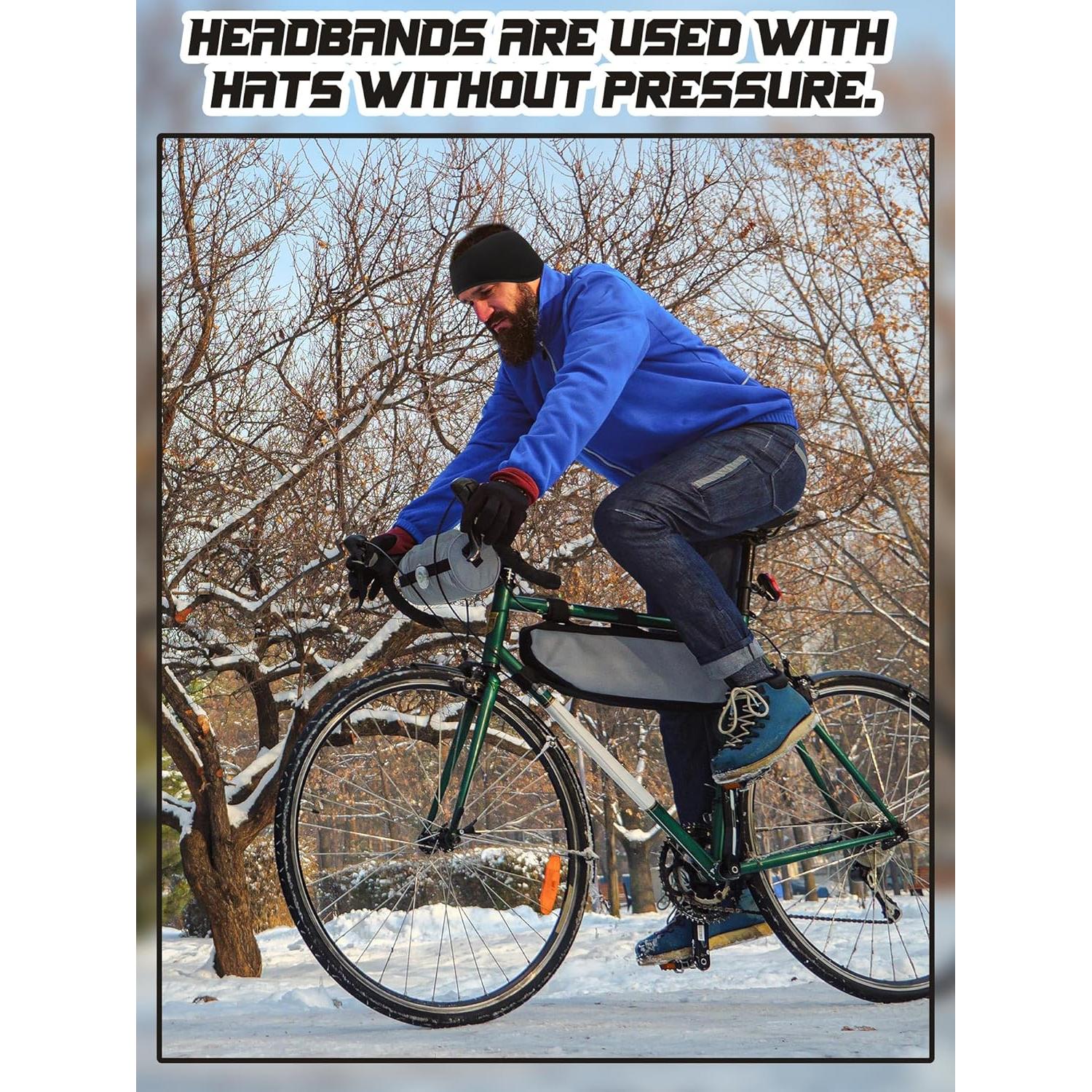 Diademas de Forro Polar BBTO 3 Pcs para Invierno