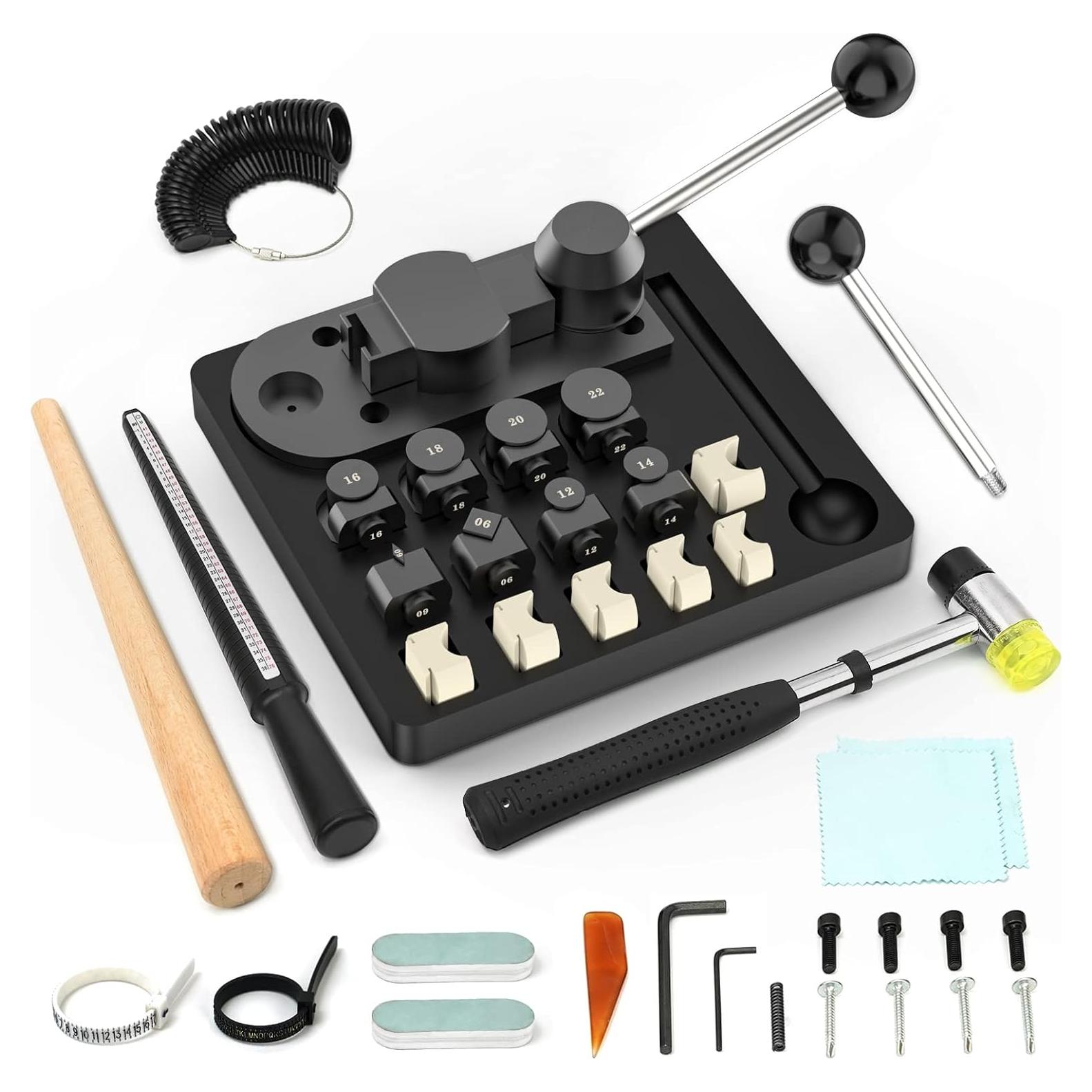 Herramienta de Doblado de Anillos JAZORR - 27 Piezas, Nylon y Acero