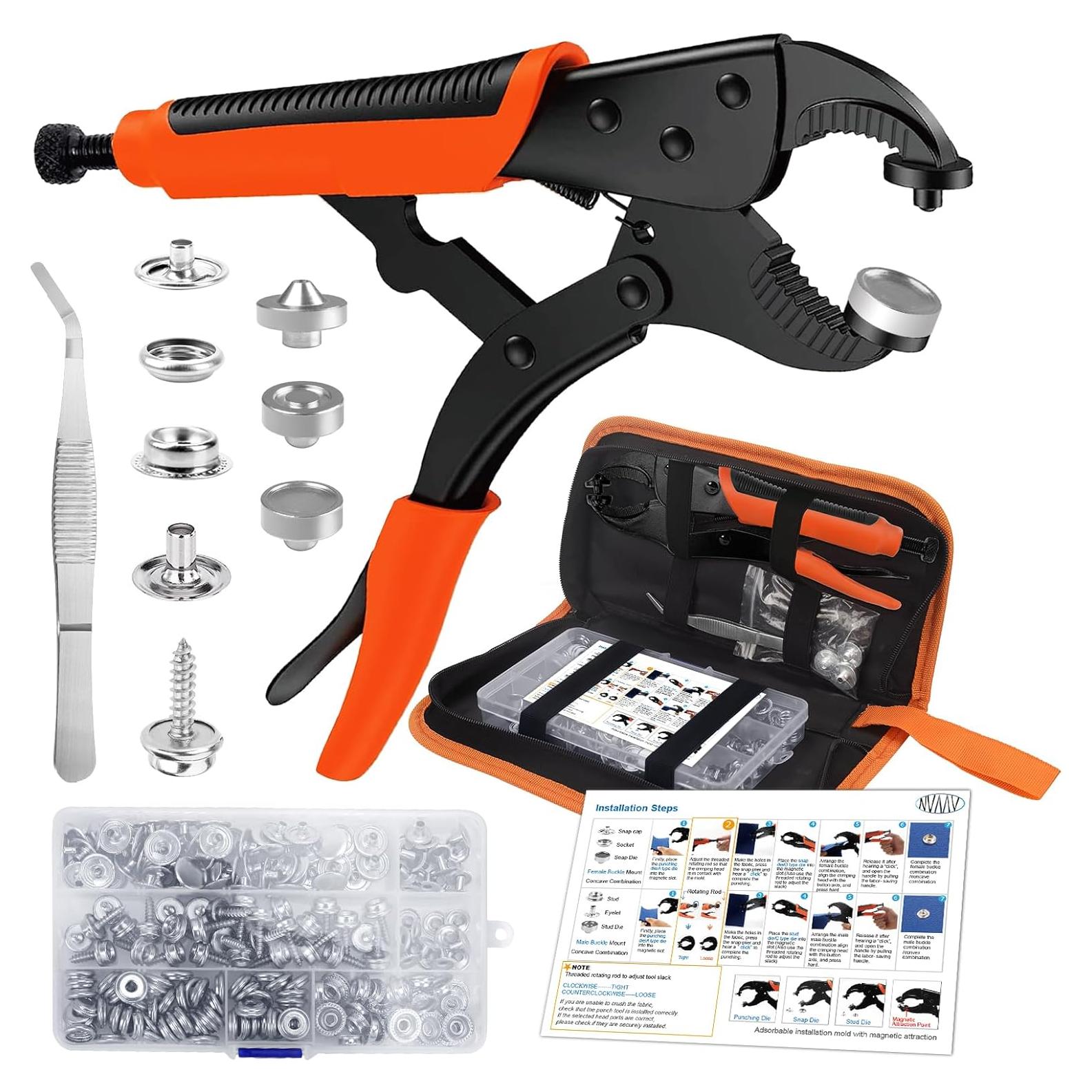 Kit de Herramientas de Botones a Presión NVAAV 60 Piezas