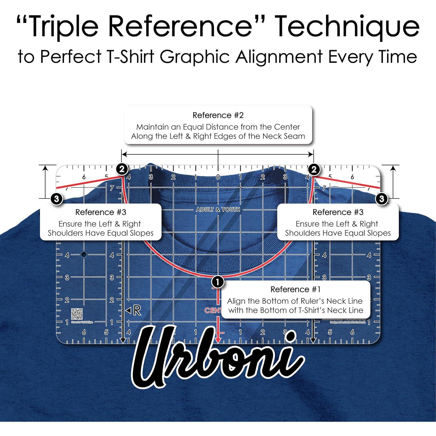 Regla de Alineación para Camisetas Urboni - Edición Pro 2025