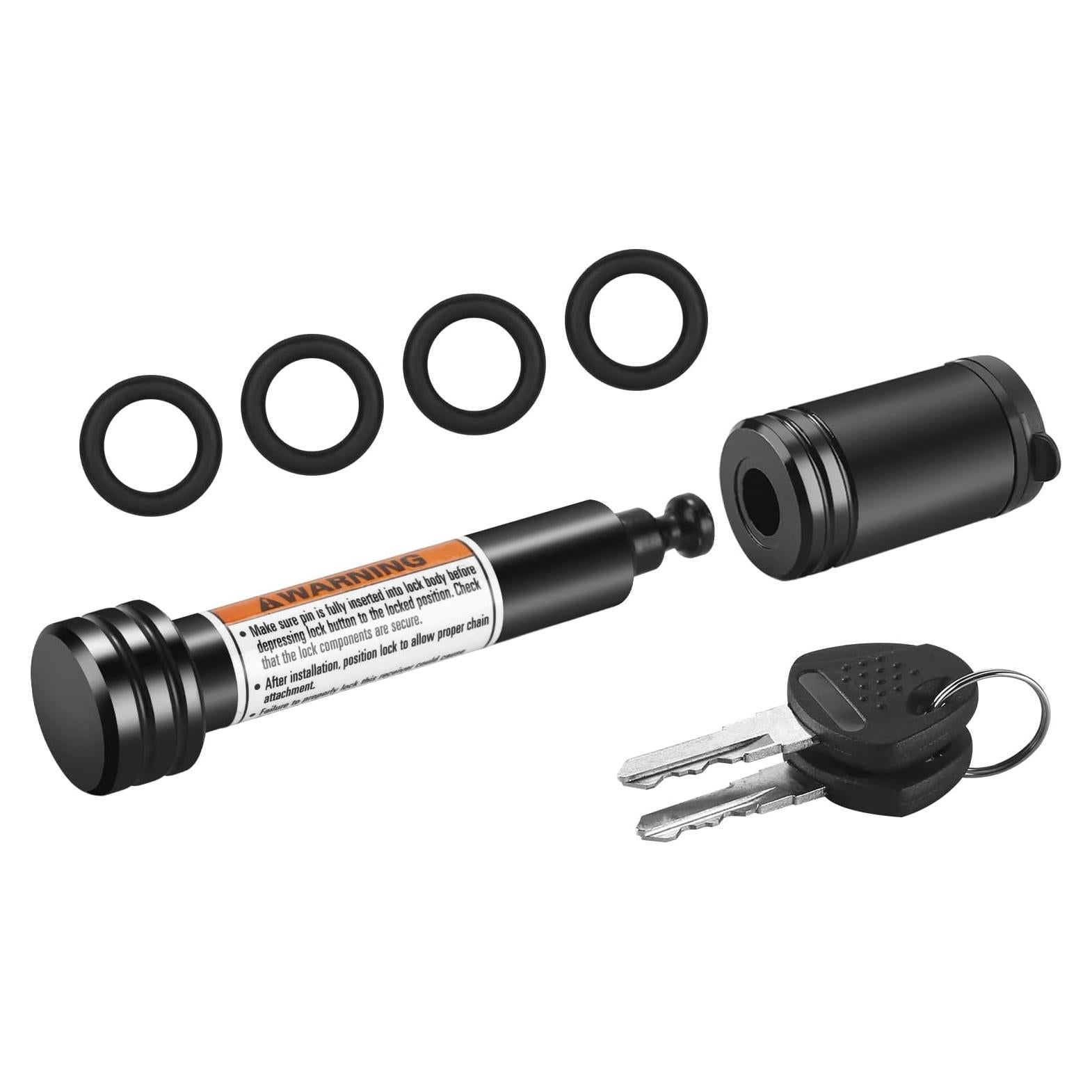 Cerradura de enganche de remolque METOWARE 1.59 cm negro