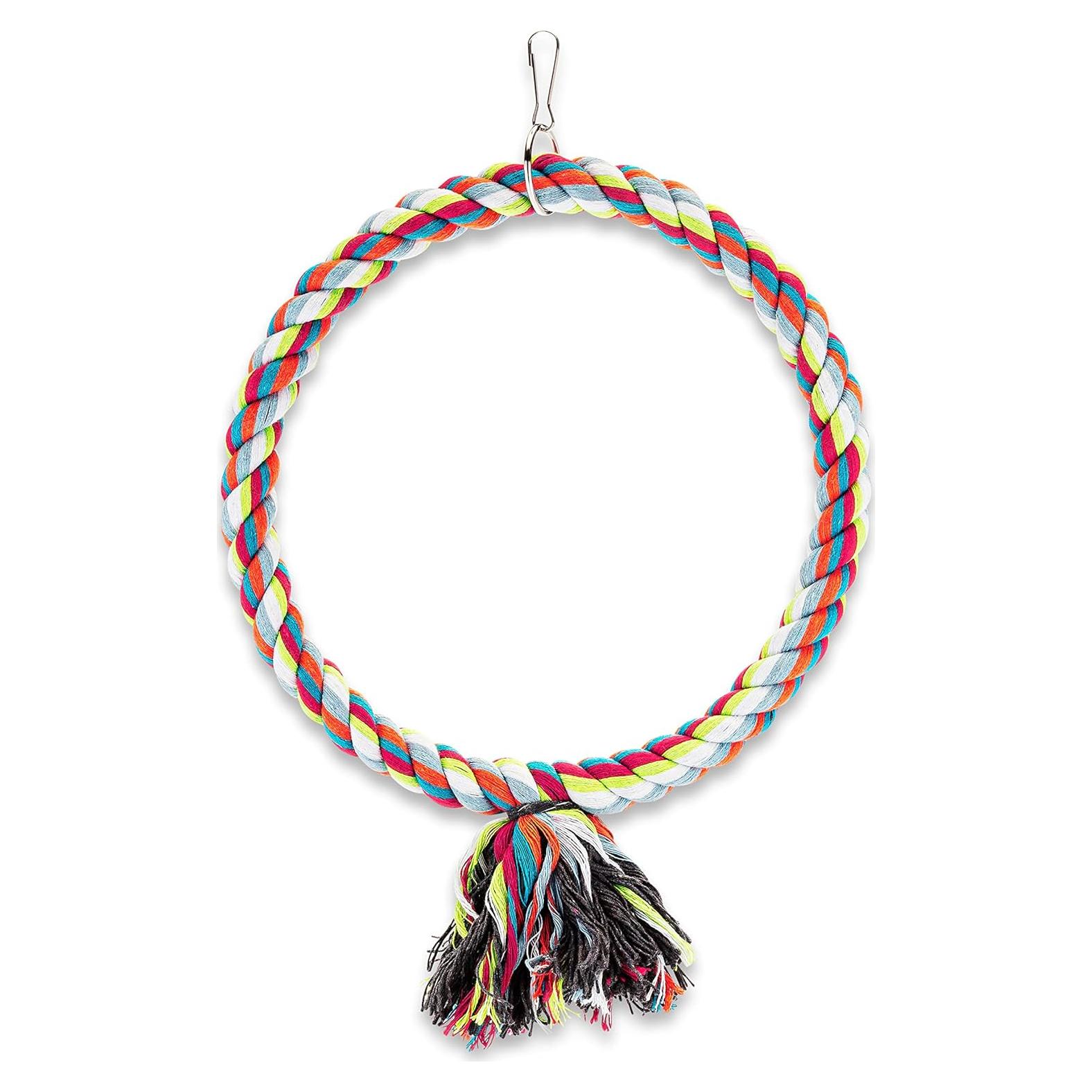 Columpio de Cuerda para Aves Spoiled Pet® - Círculo Grande 20 cm