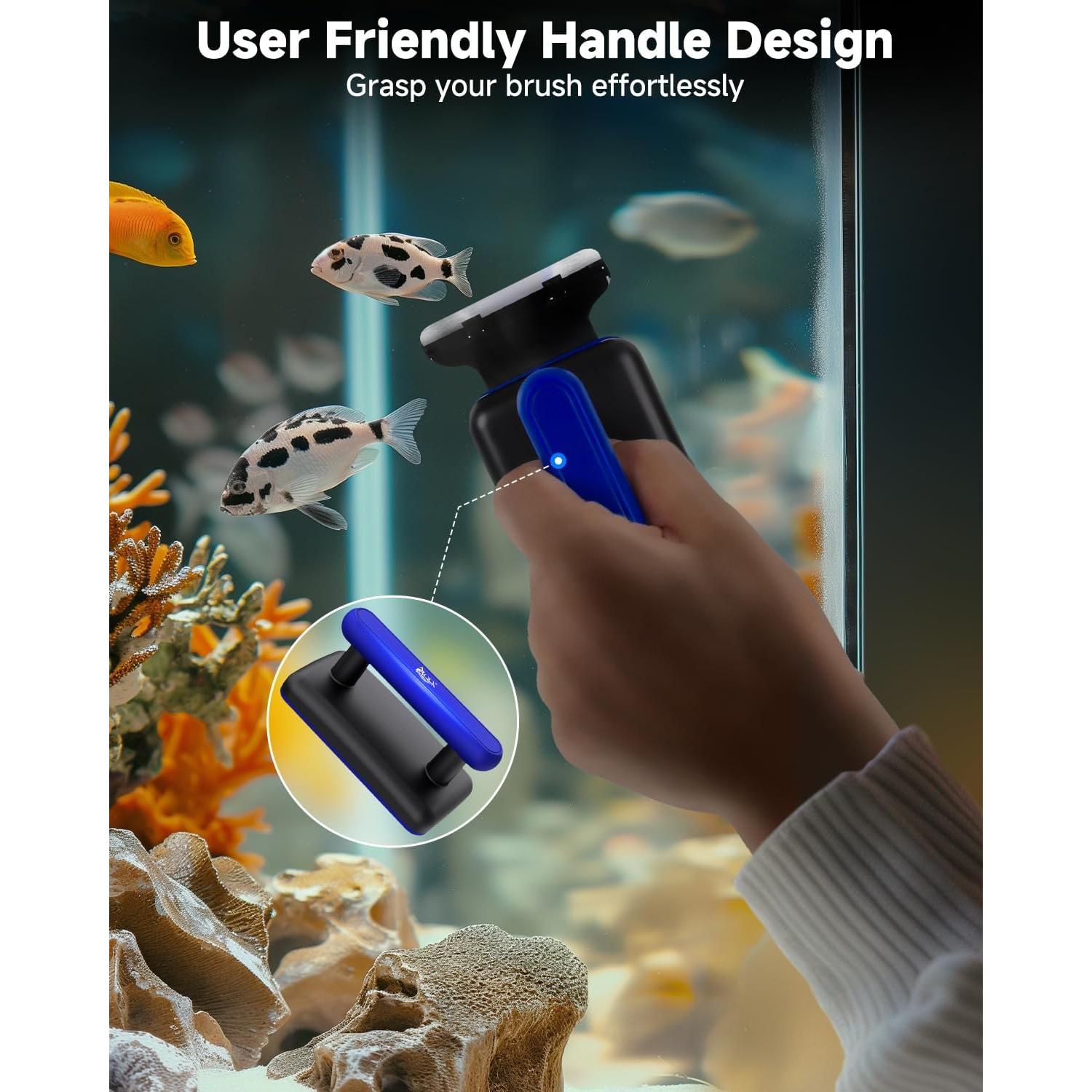 Limpiador Magnético para Acuario AQQA M - 0.51-1.02 cm