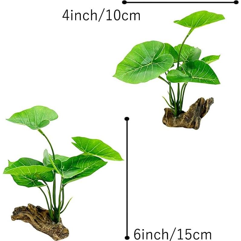 Decoración de Acuario Smoothedo Hoja de Betta 15.24cm Verde