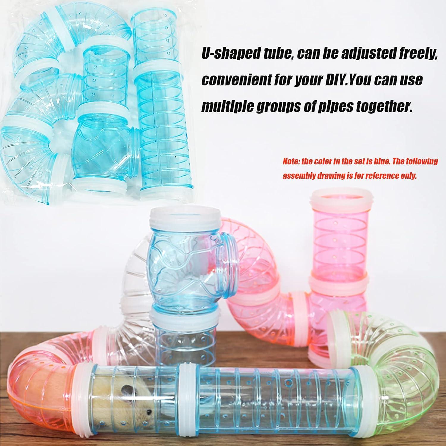 Túnel para hámster enano Tfwadmx 5.3 cm expandible azul