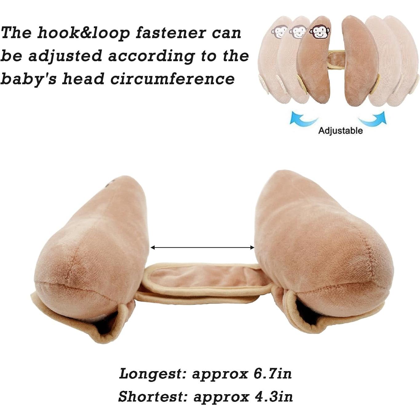 Almohada de Viaje para Bebé StoHua Ajustable Marrón