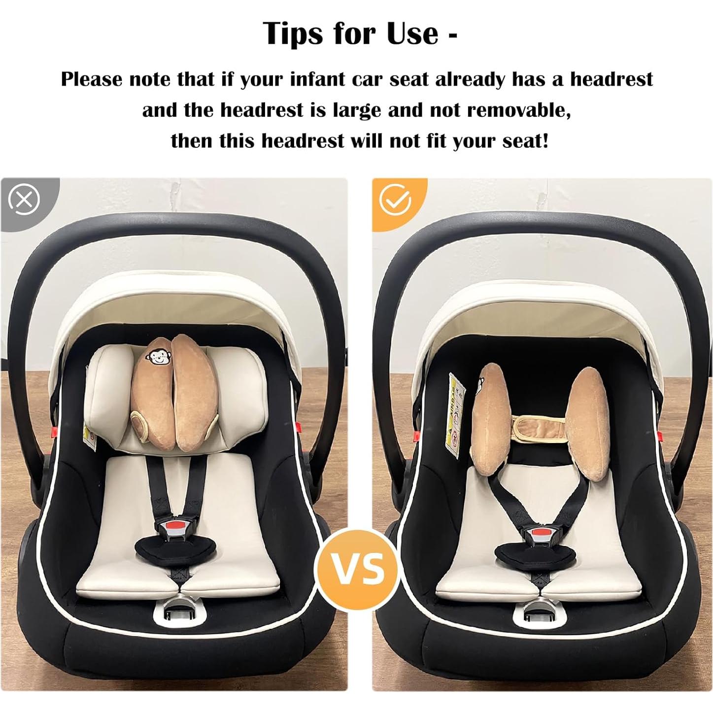 Almohada de Viaje para Bebé StoHua Ajustable Marrón