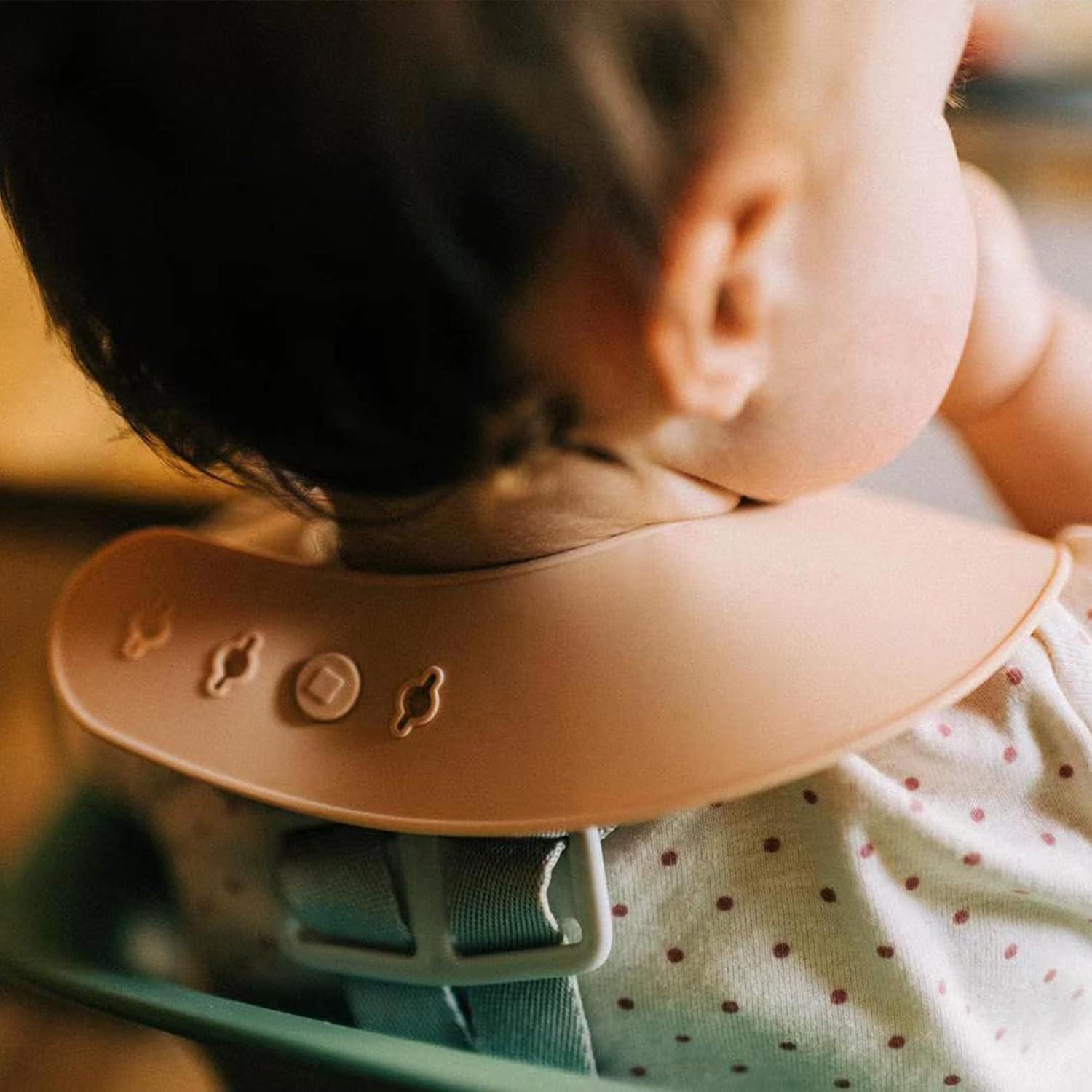 Conjunto de 3 Baberos de Silicona Moonkie Libre de BPA