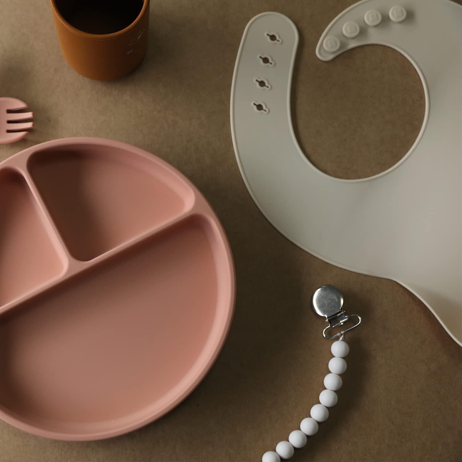 Conjunto de 3 Baberos de Silicona Moonkie Libre de BPA