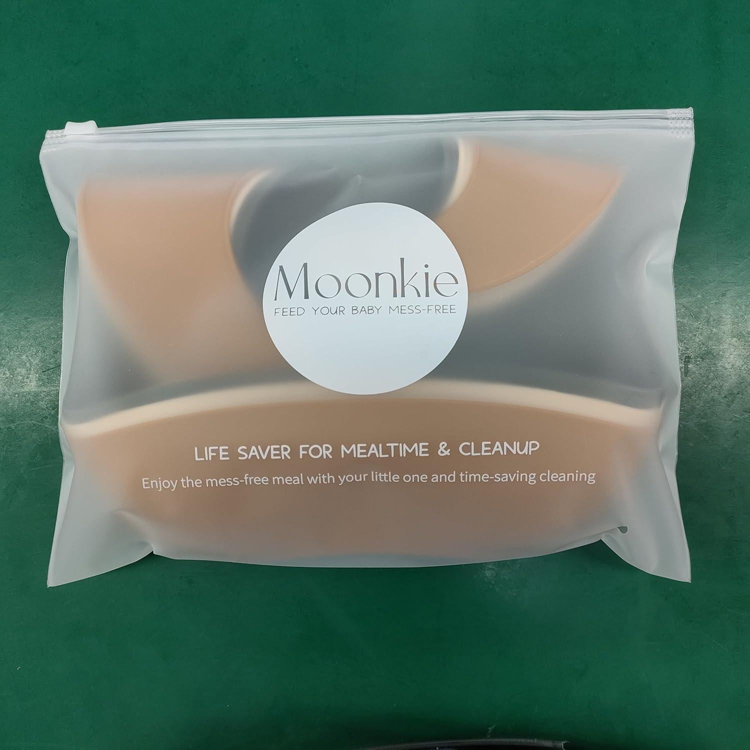 Conjunto de 3 Baberos de Silicona Moonkie Libre de BPA